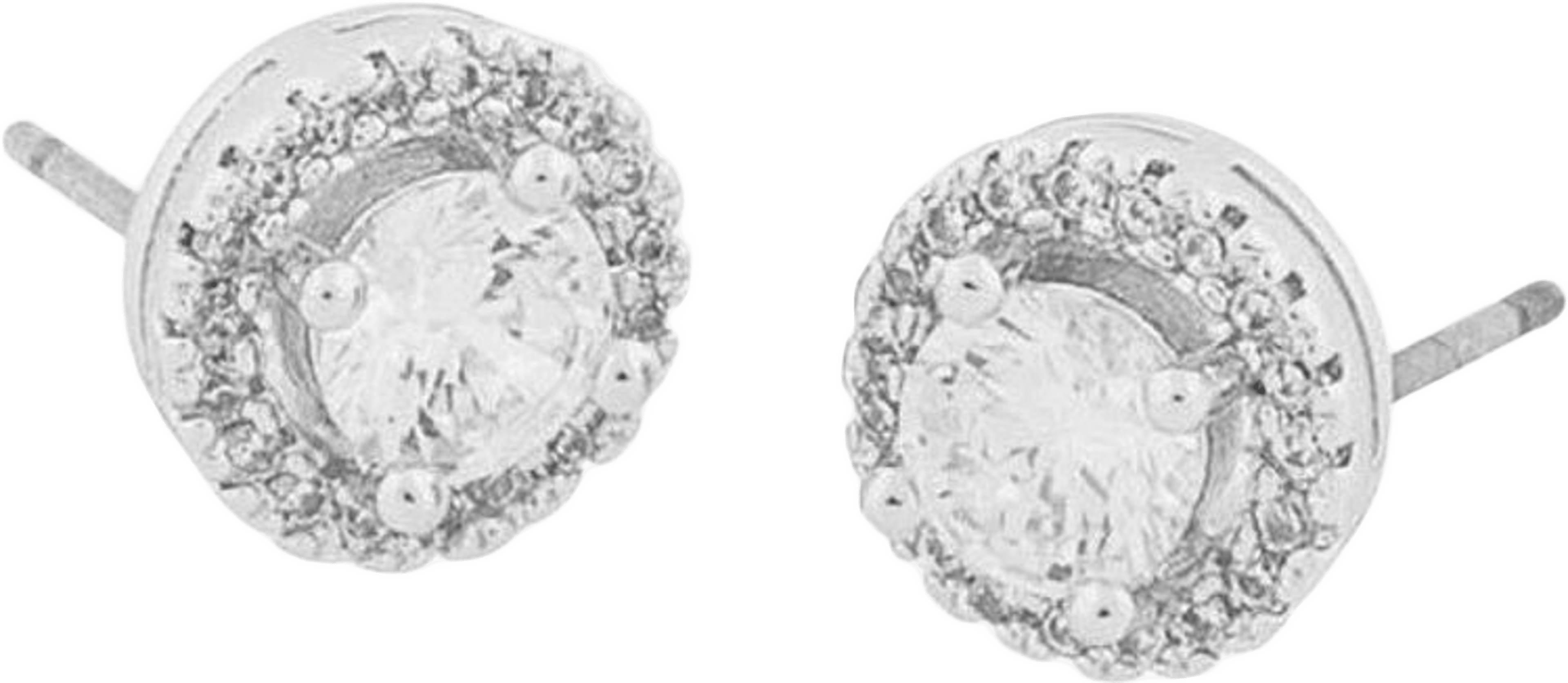 Lou Round Stone Earring