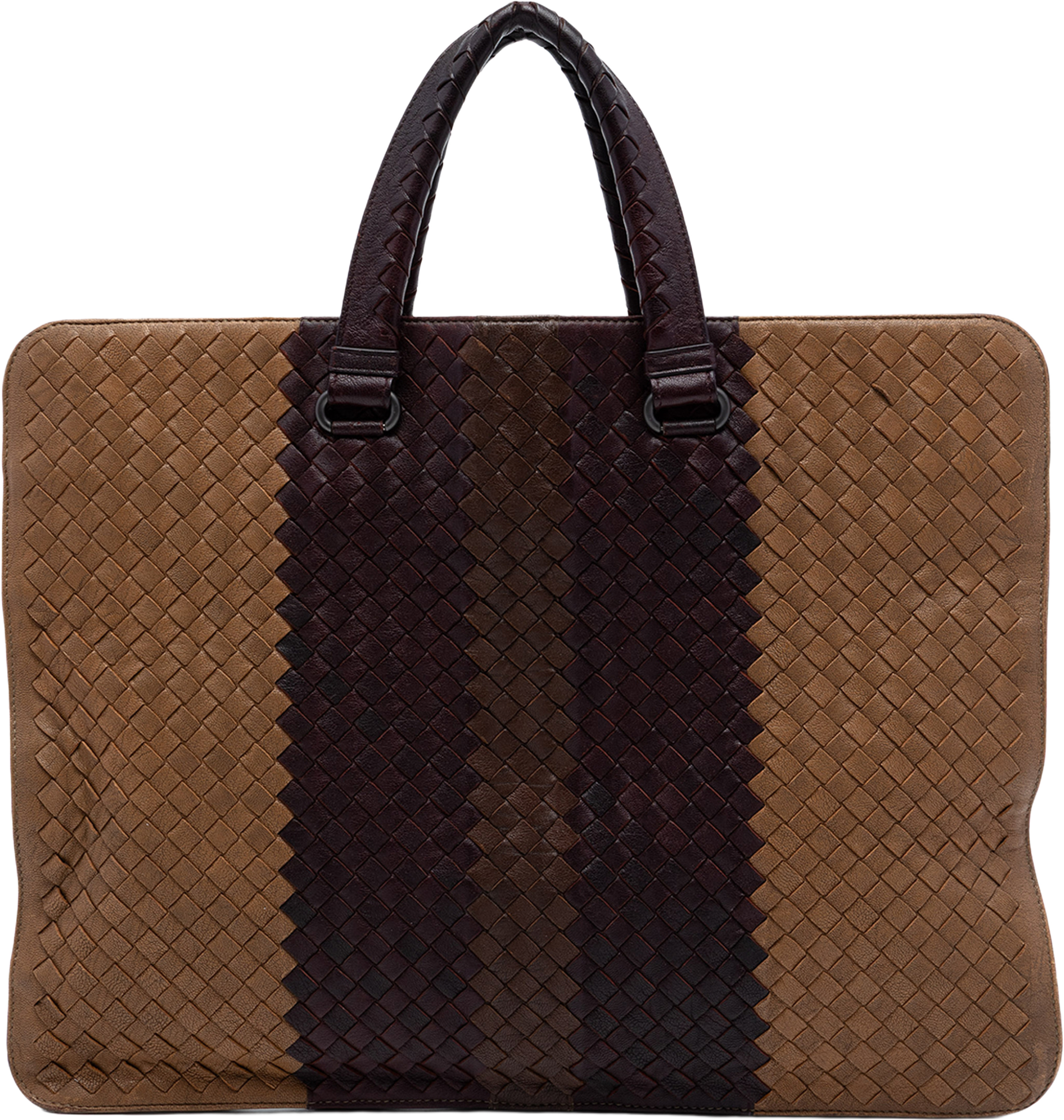 Bottega Veneta Nappa Intrecciato Club Fume Briefcase, från Luxclusif, i färgen brown. Klicka för att öppna bilden i stort format
