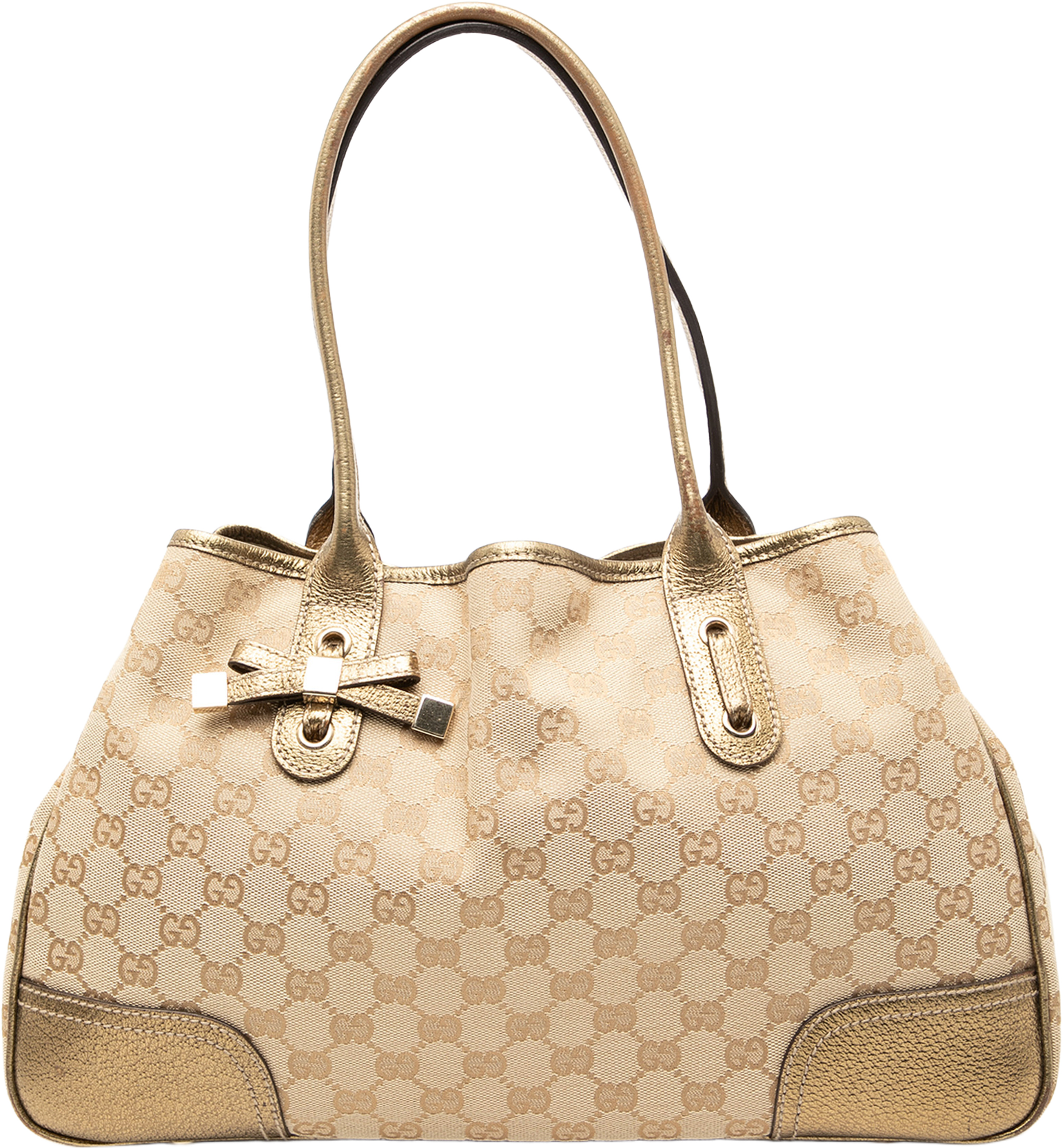 Gucci Gg Canvas Princy Tote, från Luxclusif, i färgen beige. Klicka för att öppna bilden i stort format