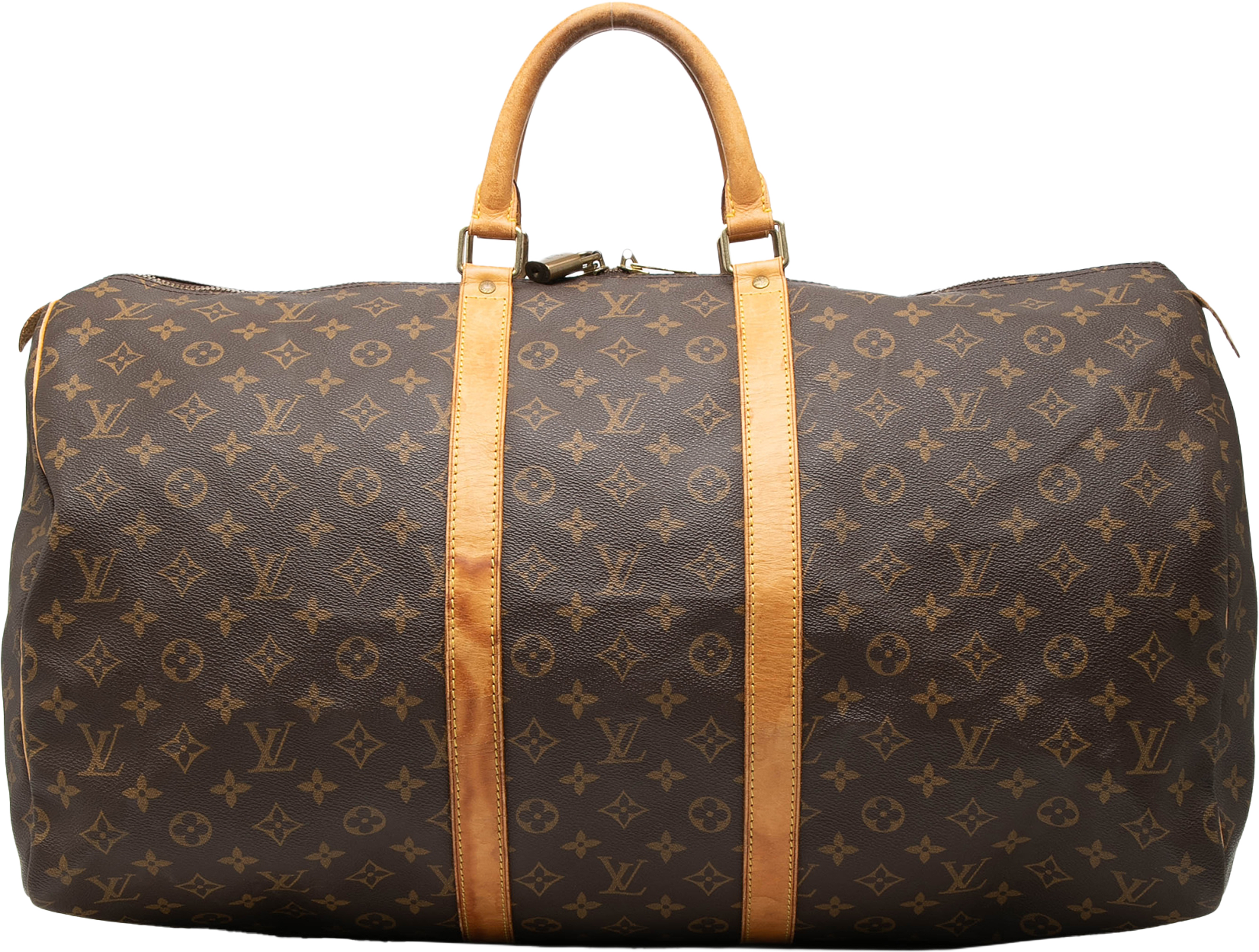 Louis Vuitton Monogram Keepall 55, från Luxclusif, i färgen brown. Klicka för att öppna bilden i stort format