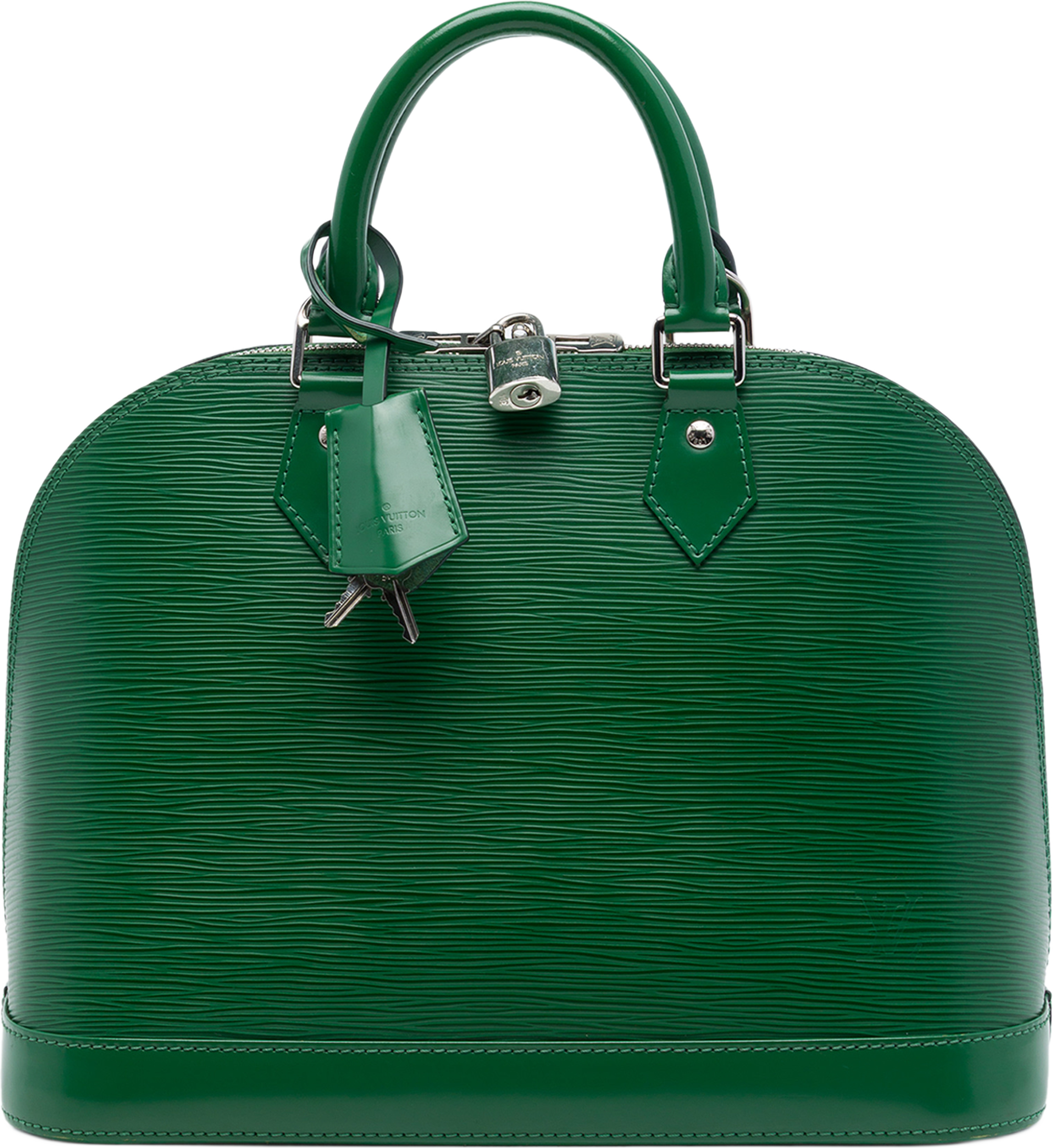 Louis Vuitton Epi Alma Pm, från Luxclusif, i färgen grön. Klicka för att öppna bilden i stort format