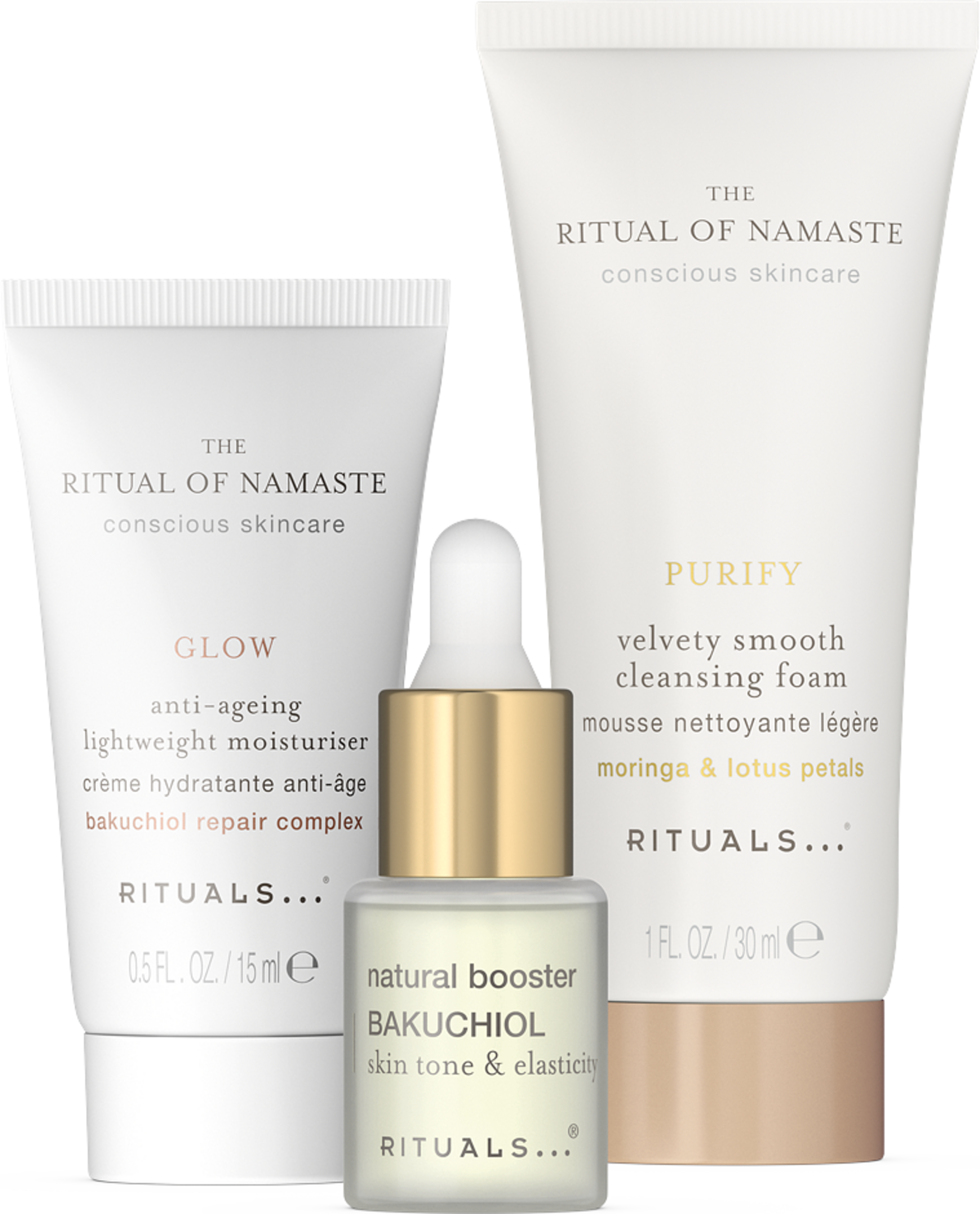 The Ritual of Namaste Skin Care Set - Daily Routine, från Rituals. Klicka för att öppna bilden i stort format