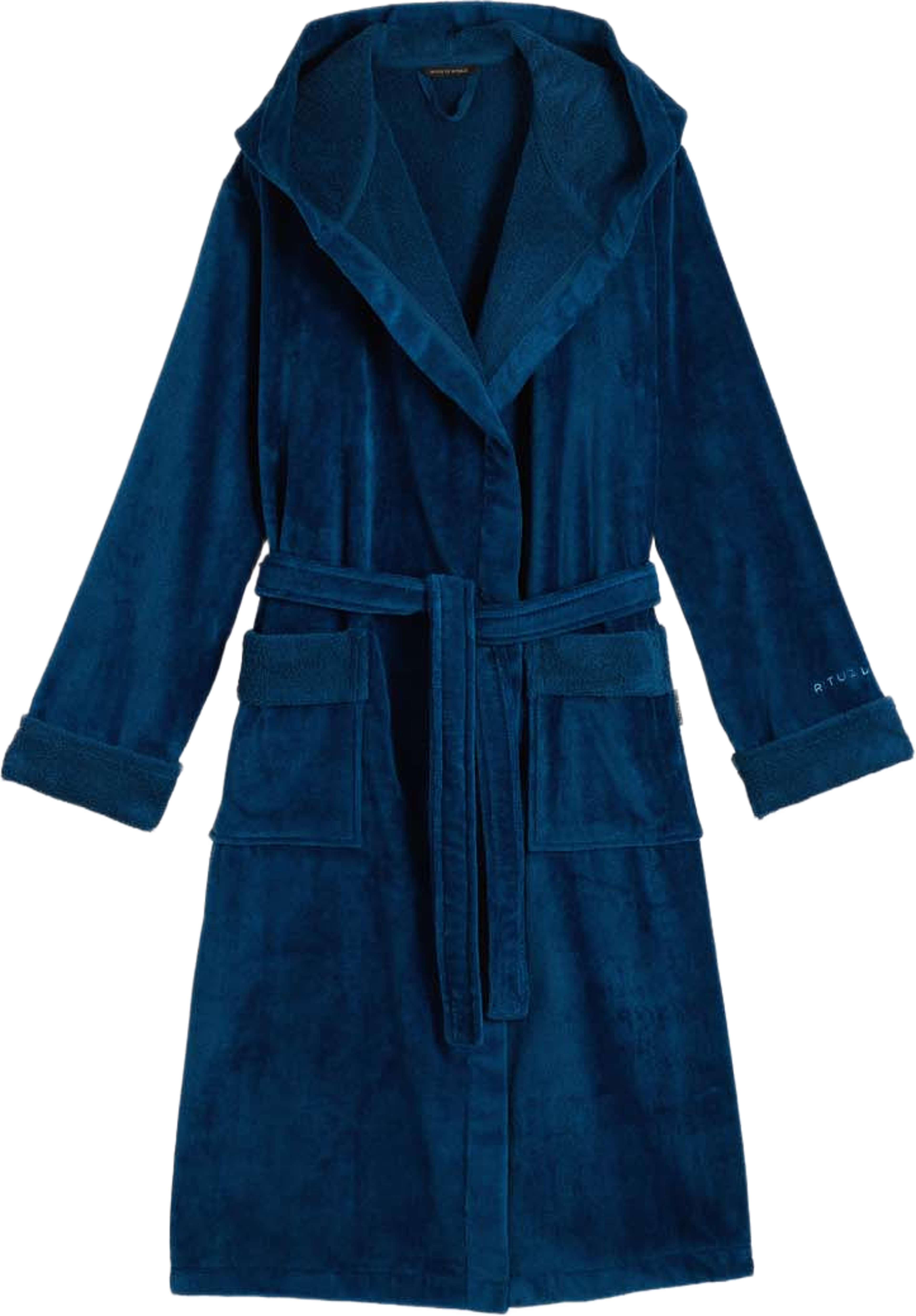 Super Soft Cotton Bathrobe Unisex, från Rituals, i färgen Peacock Blue. Klicka för att öppna bilden i stort format