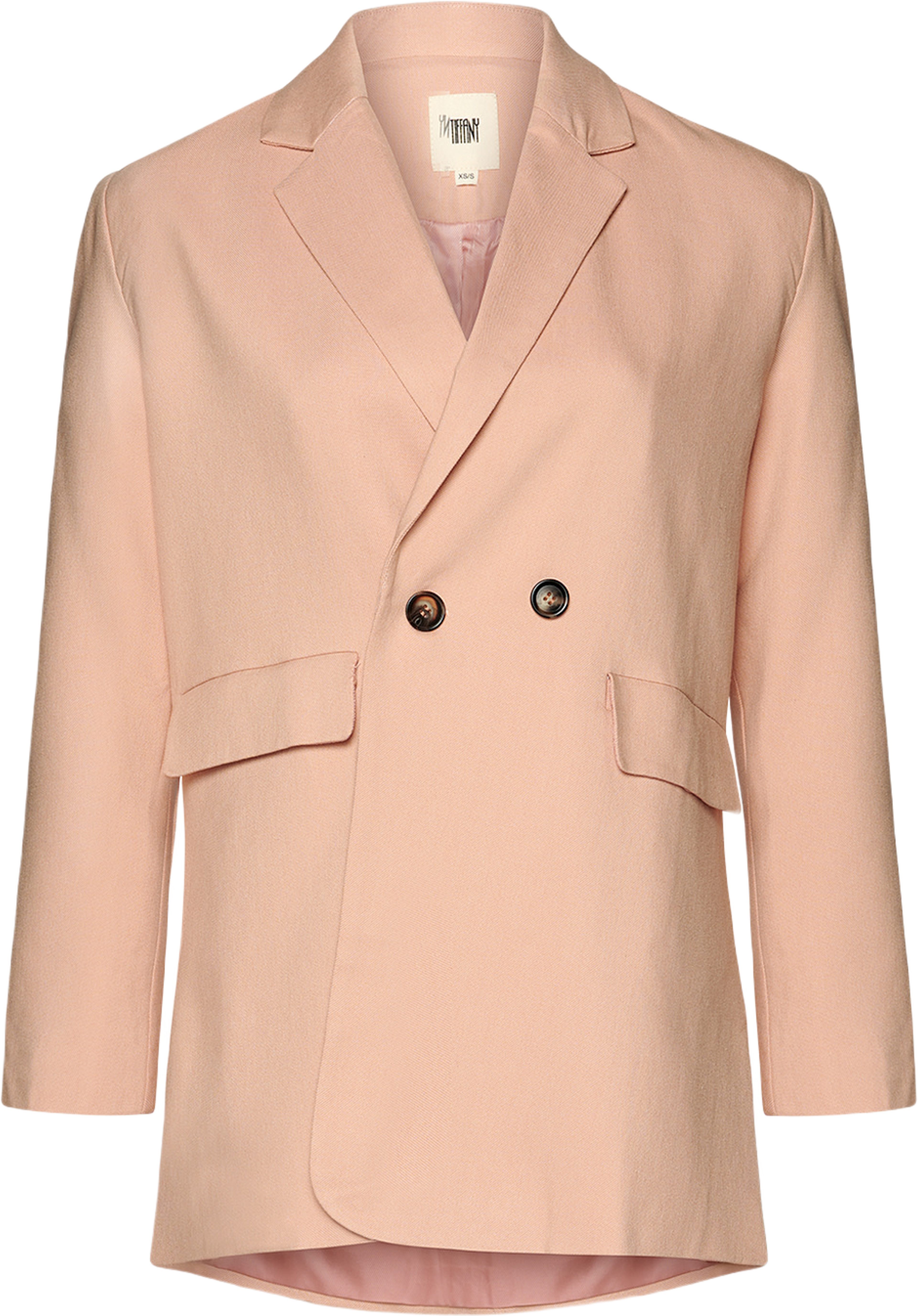 Nima Blazer 2, Linen/viscose - Light Rose