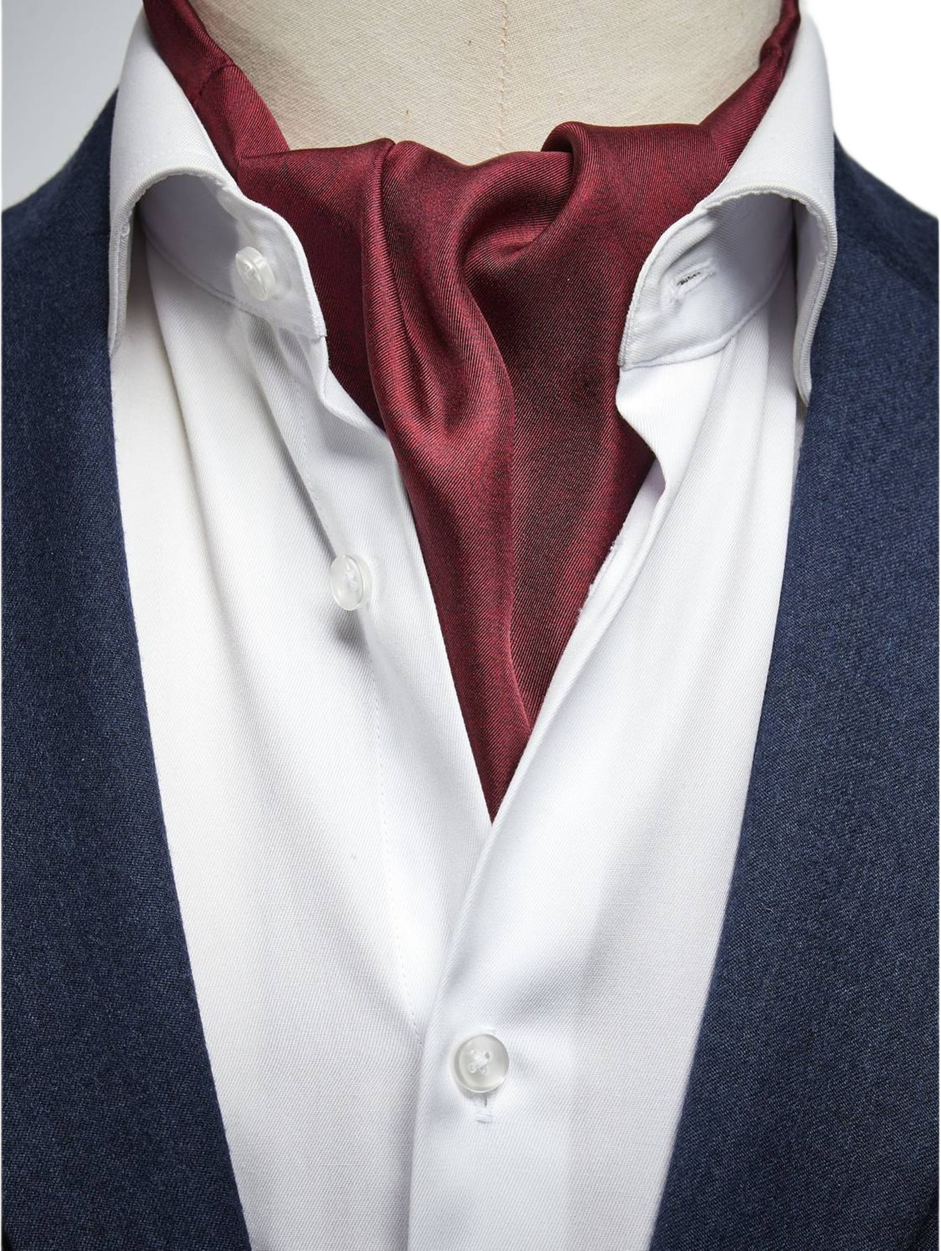 Silk Double Pointed Ascot Formal