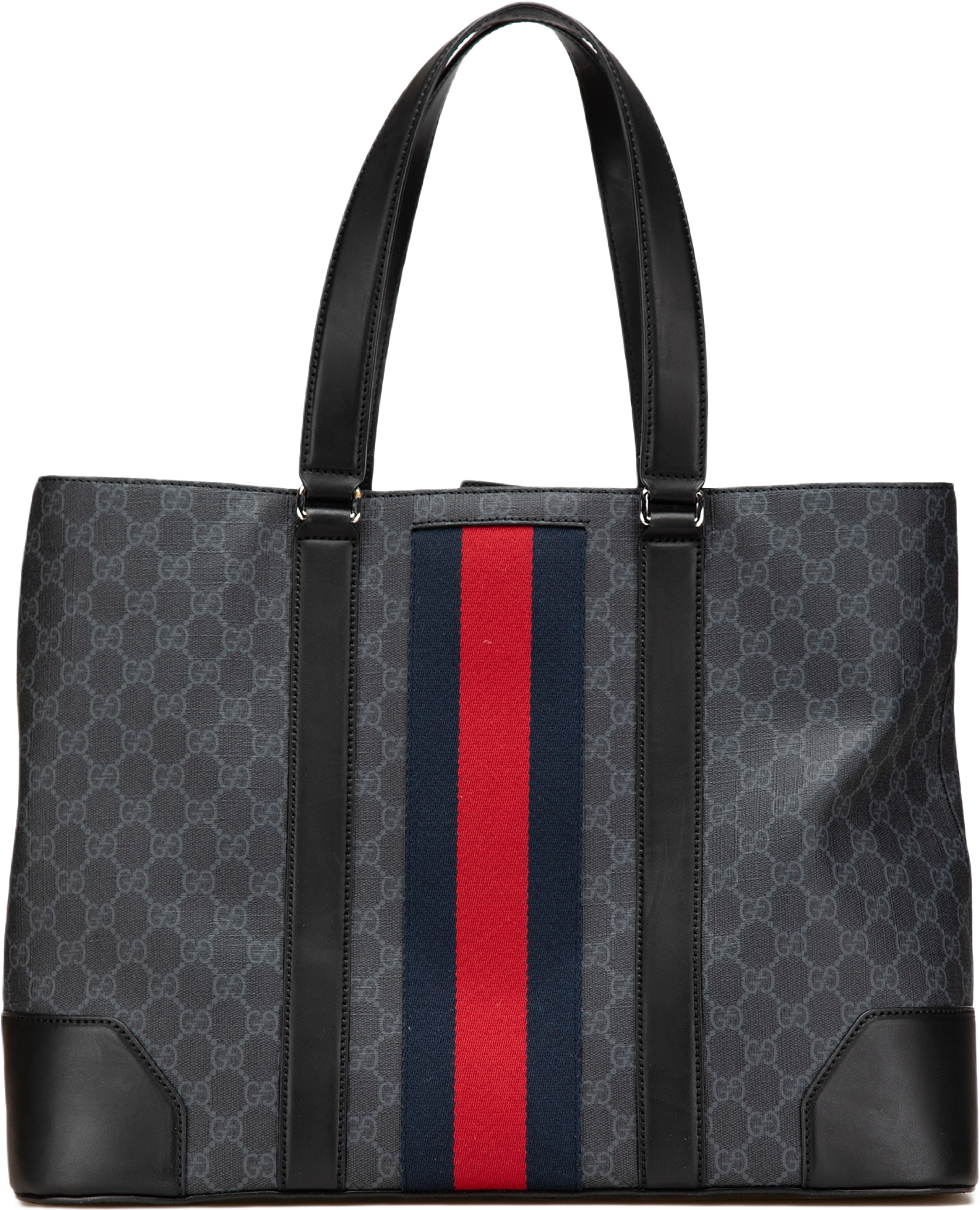 Gucci Large Gg Supreme Web Tote