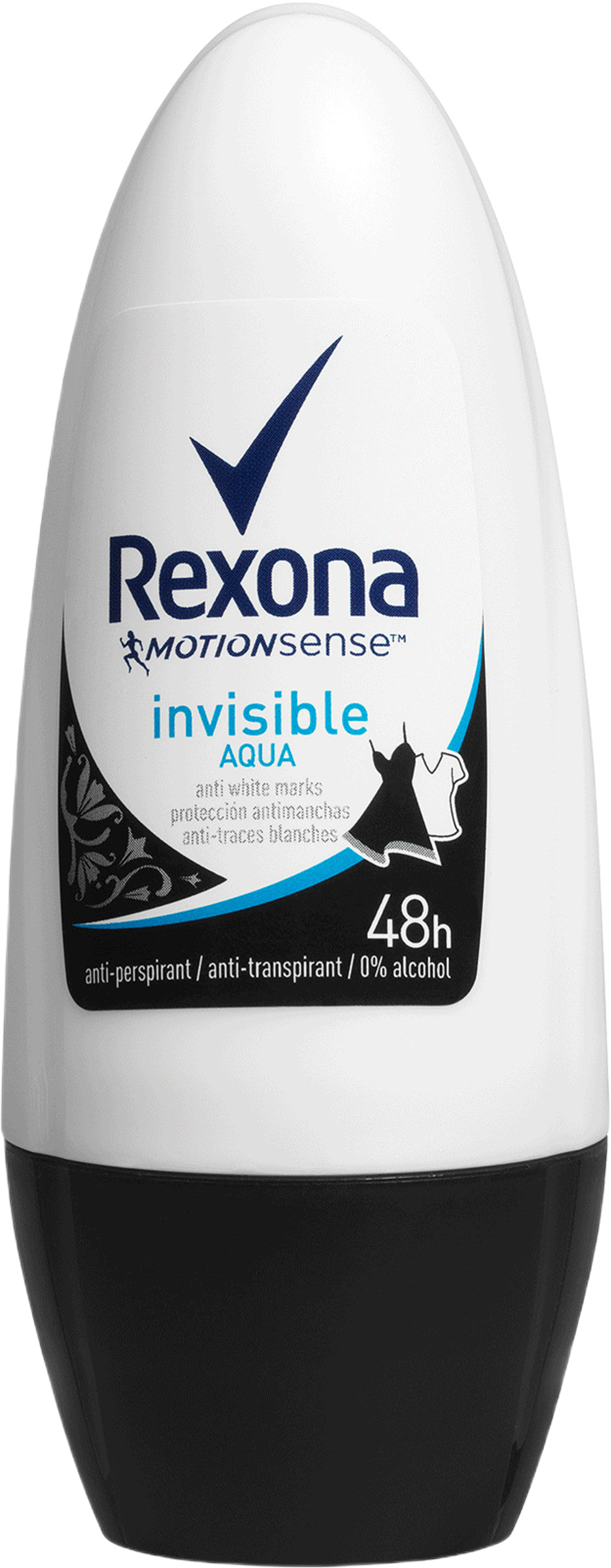 Invisible Black + White Deodorant RollOn