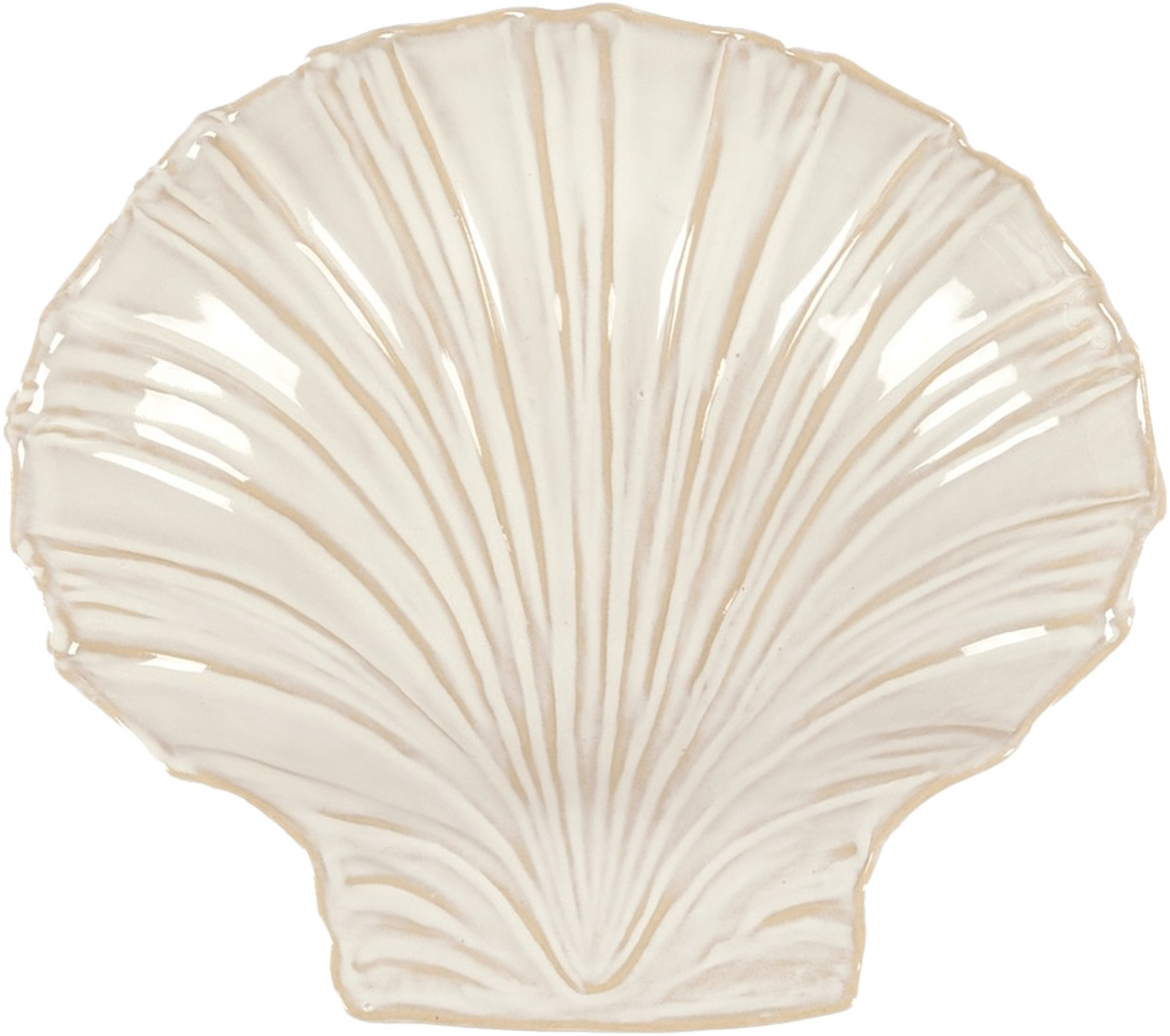 Shell Skål Mellan - 20x18 Cm, från Pick A Poppy, i färgen offwhite. Klicka för att öppna bilden i stort format