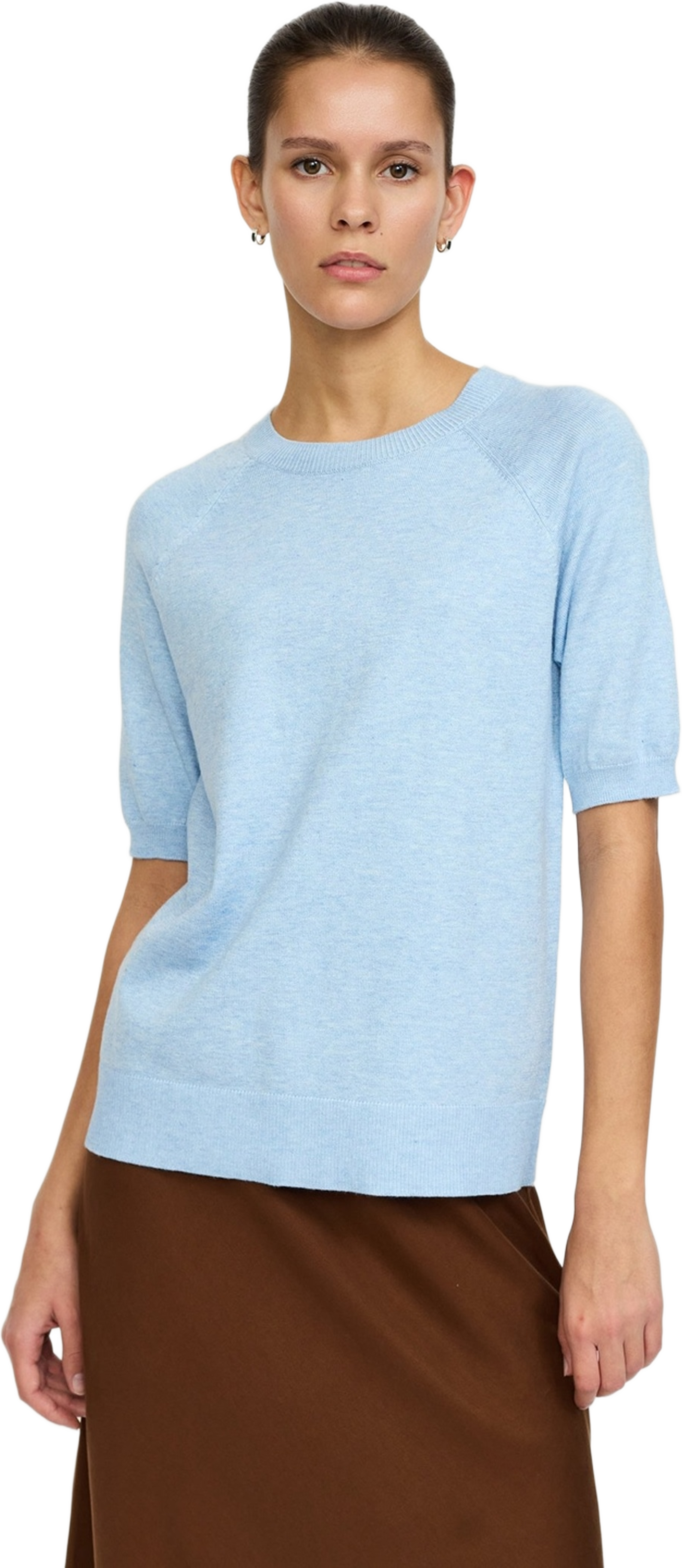 Srmarla Ss O-neck, från Soft Rebels, i färgen windsurfer melange. Klicka för att öppna bilden i stort format