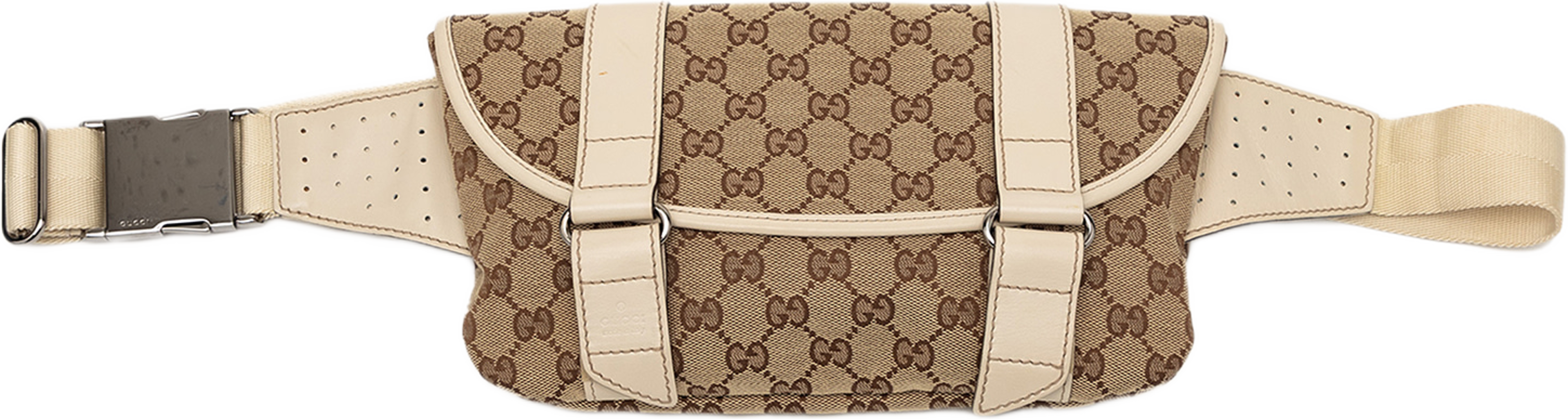 Gucci Gg Canvas Belt Bag, från Luxclusif, i färgen beige. Klicka för att öppna bilden i stort format