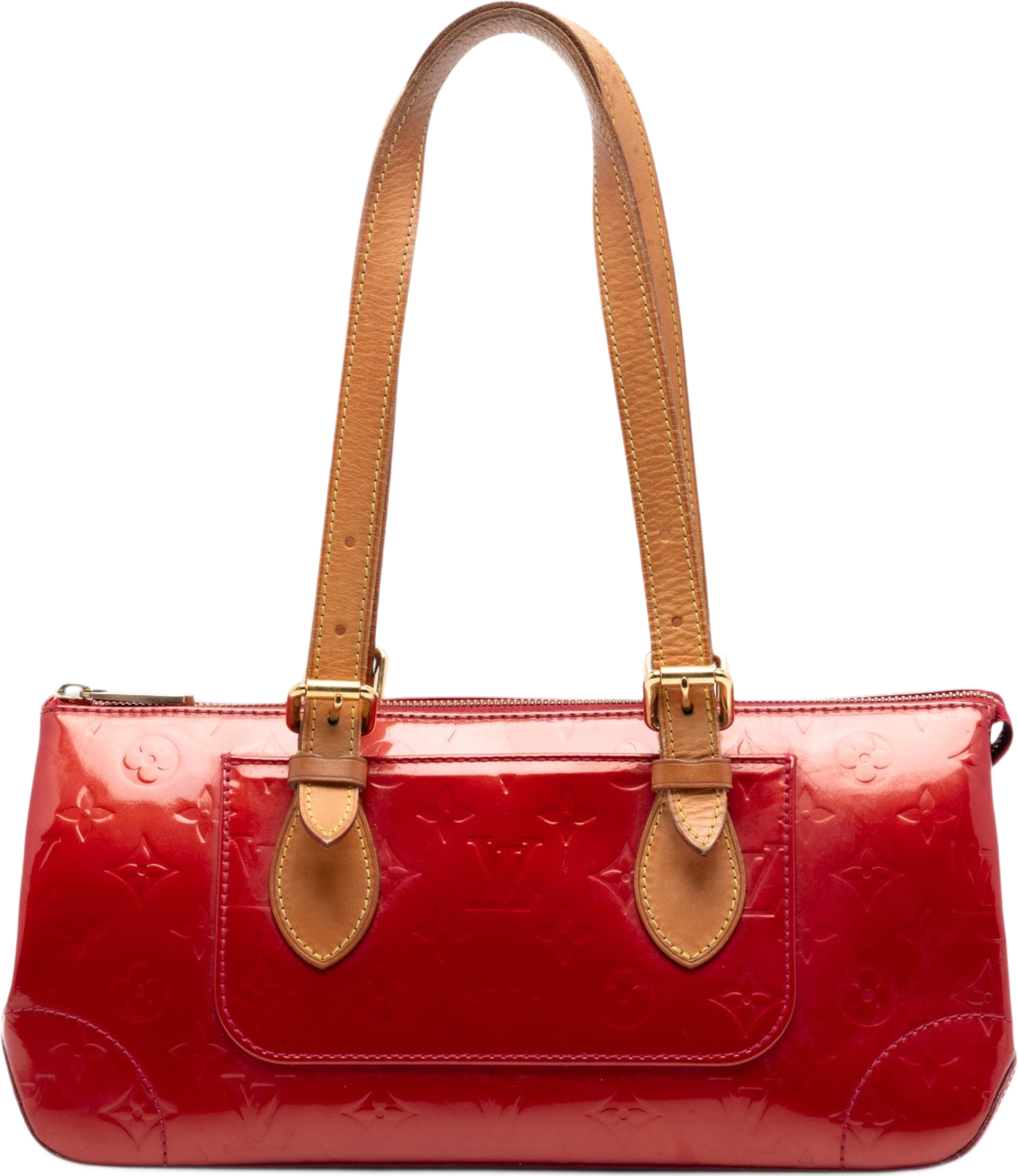 Louis Vuitton Monogram Vernis Rosewood Avenue, från Luxclusif, i färgen red. Klicka för att öppna bilden i stort format