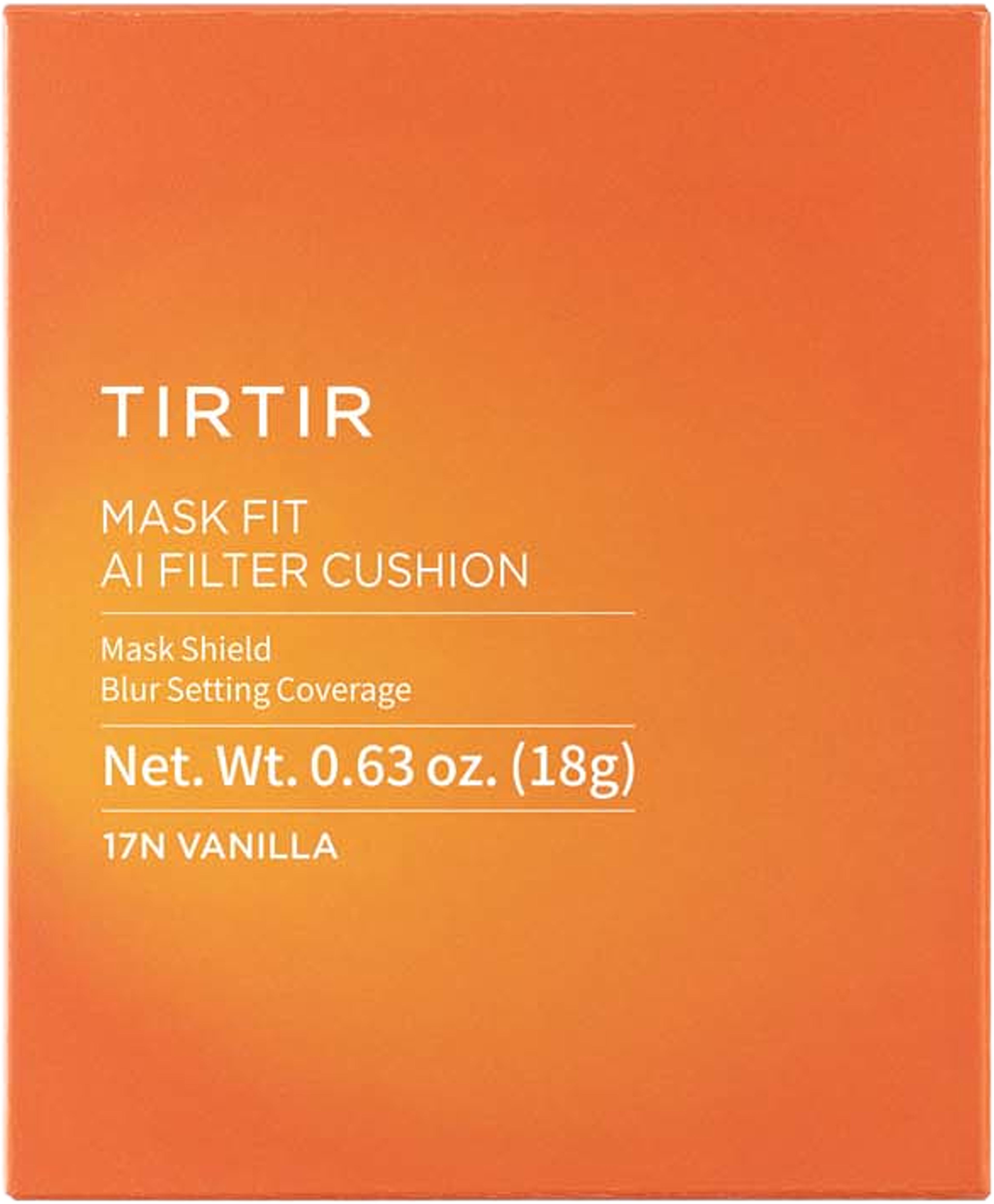 Mask Fit Ai Filter Cushion, från TIRTIR, i färgen Vanilla. Klicka för att öppna bilden i stort format