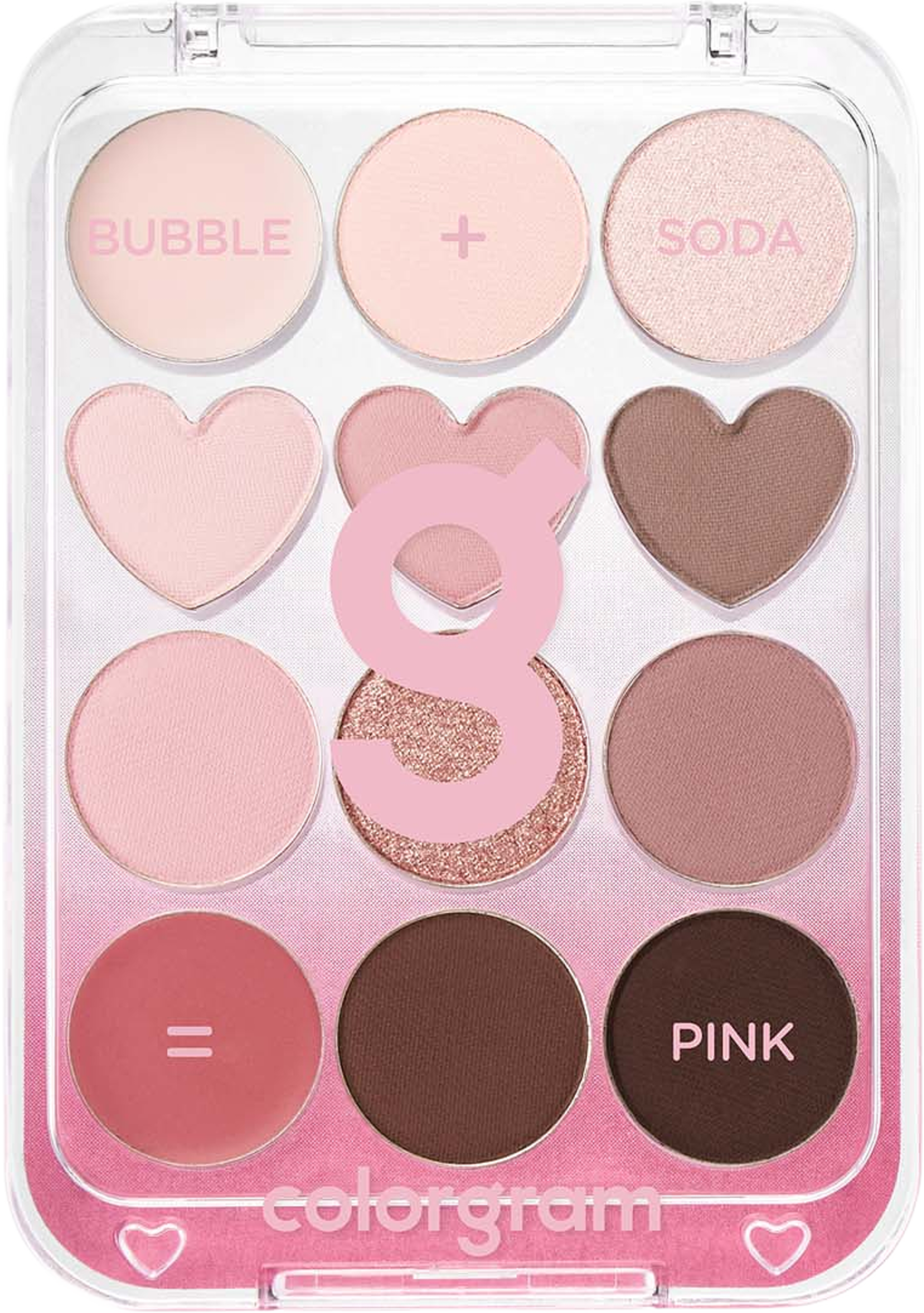 Pin Point Eyeshadow Palette, från Colorgram, i färgen Pink+mauve. Klicka för att öppna bilden i stort format