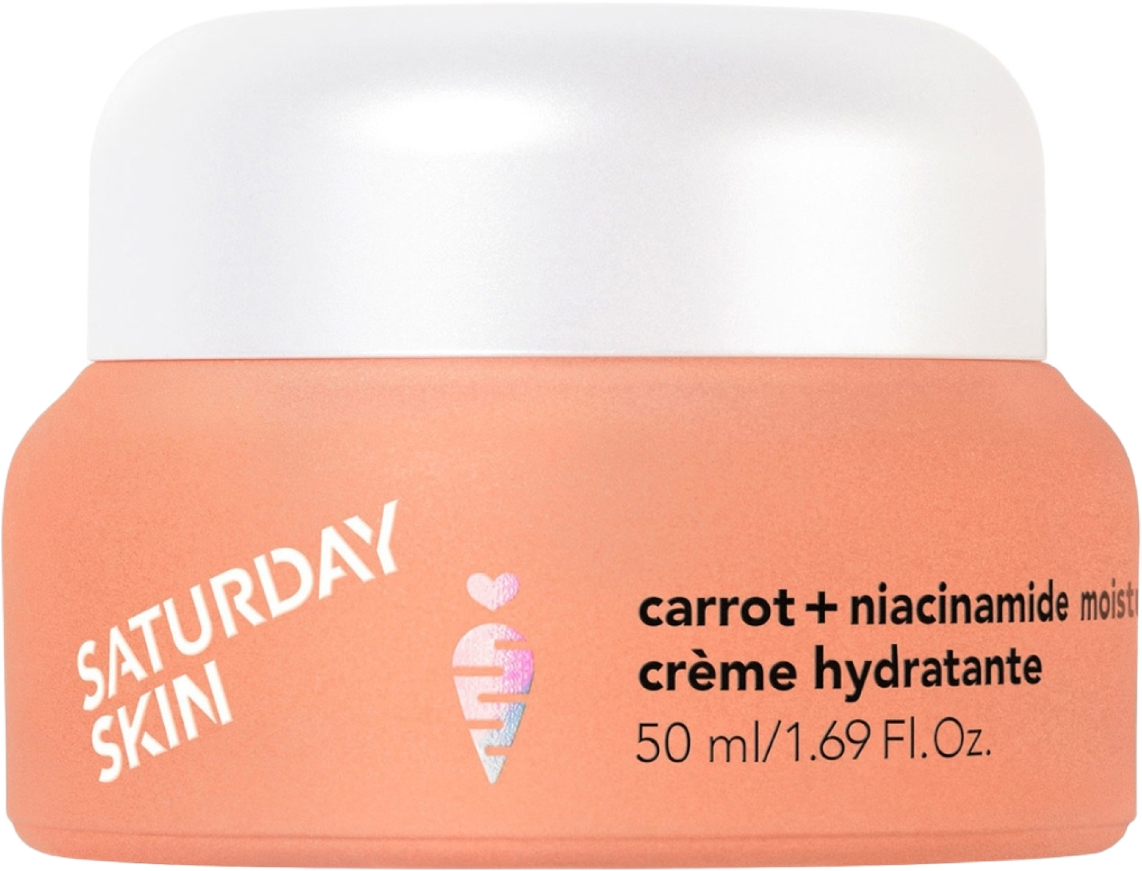 Carrot + Niacinamide Moisturizing Cream 50ml, från Saturday Skin. Klicka för att öppna bilden i stort format