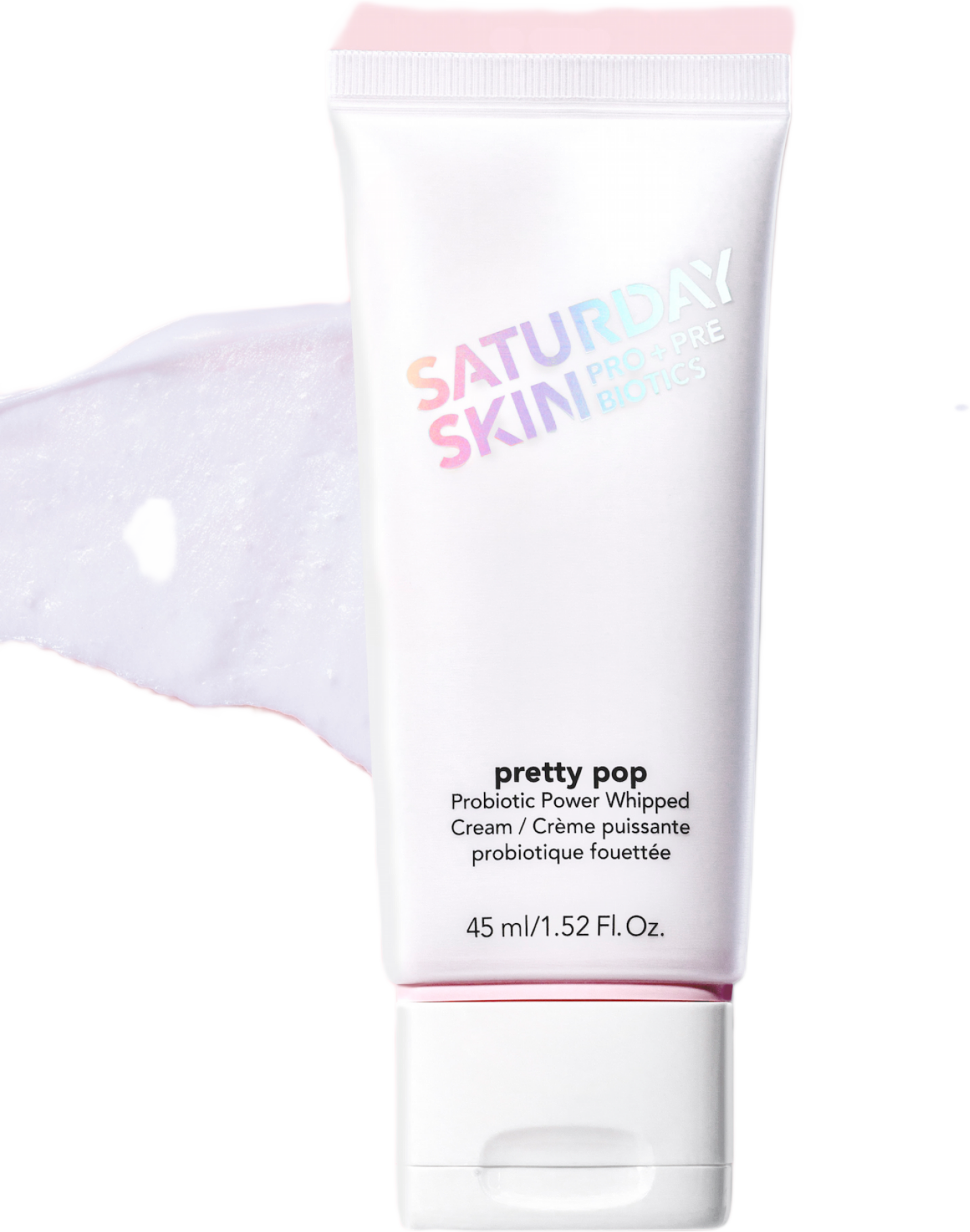 Pretty Pop Probiotic Power Whipped Cream 45ml, från Saturday Skin. Klicka för att öppna bilden i stort format