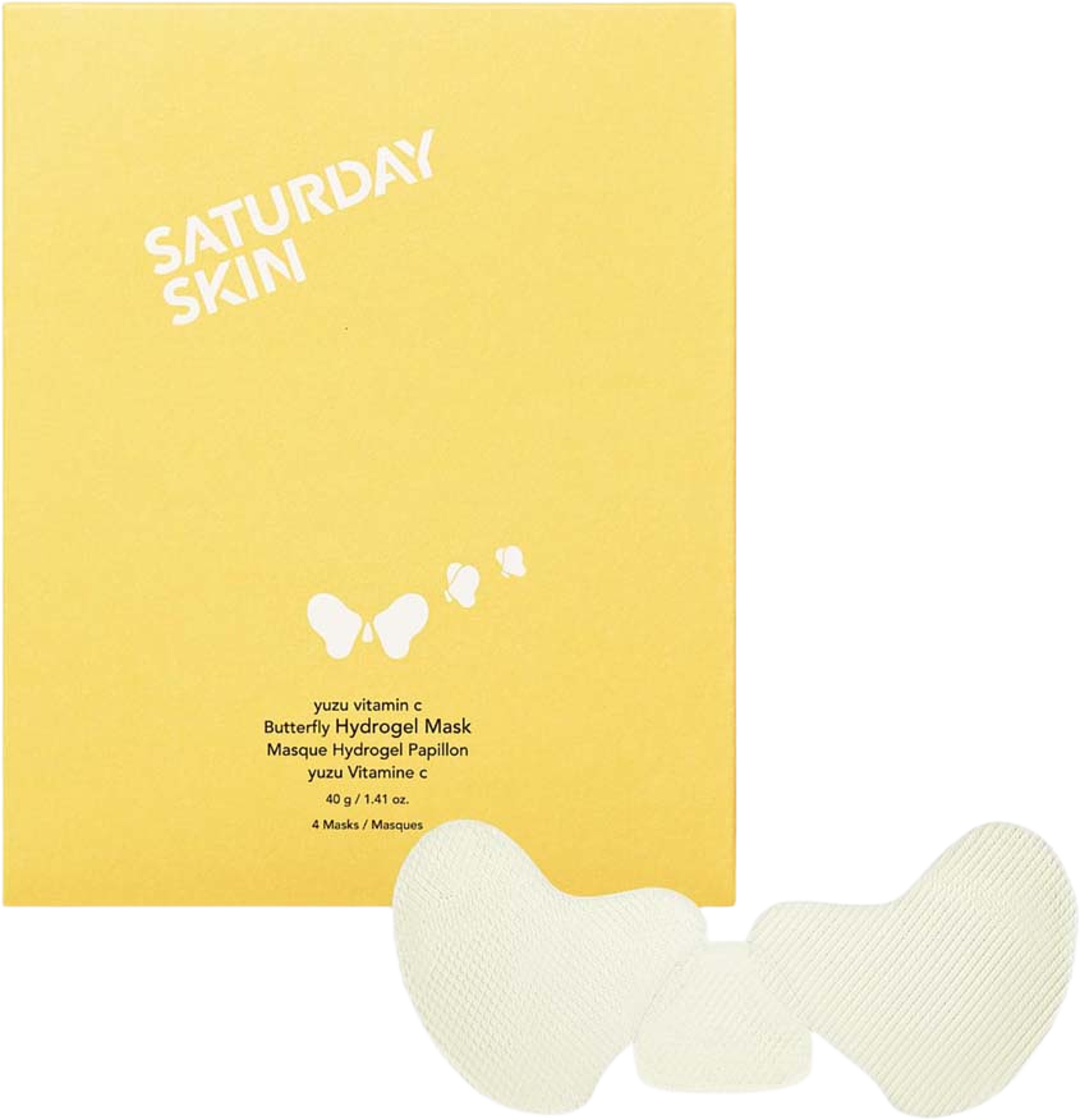 Yuzu Vitamin C Butterfly Hydrogel Mask, från Saturday Skin. Klicka för att öppna bilden i stort format