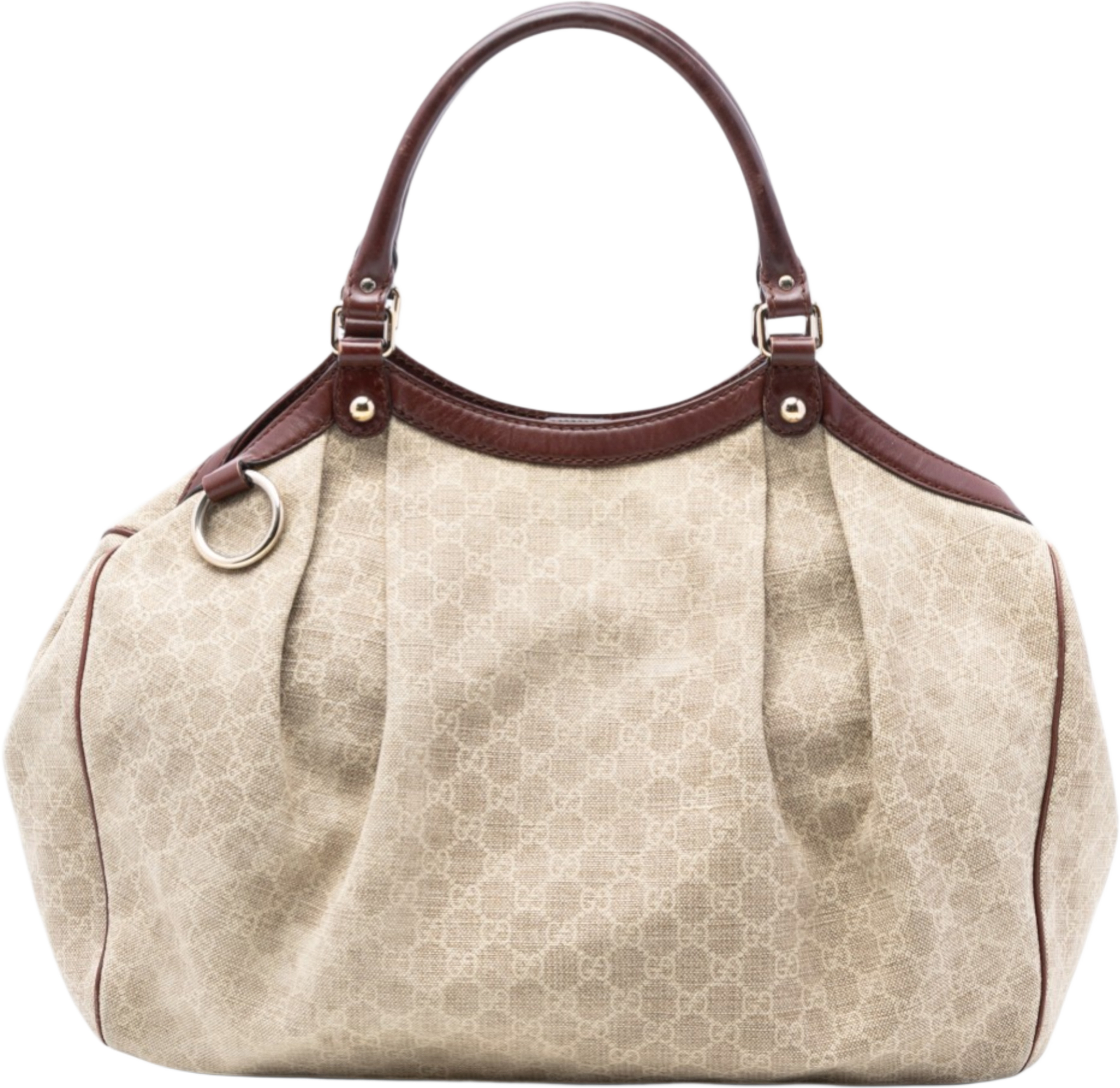 Gucci Large Gg Canvas Sukey Tote, från Luxclusif, i färgen beige. Klicka för att öppna bilden i stort format