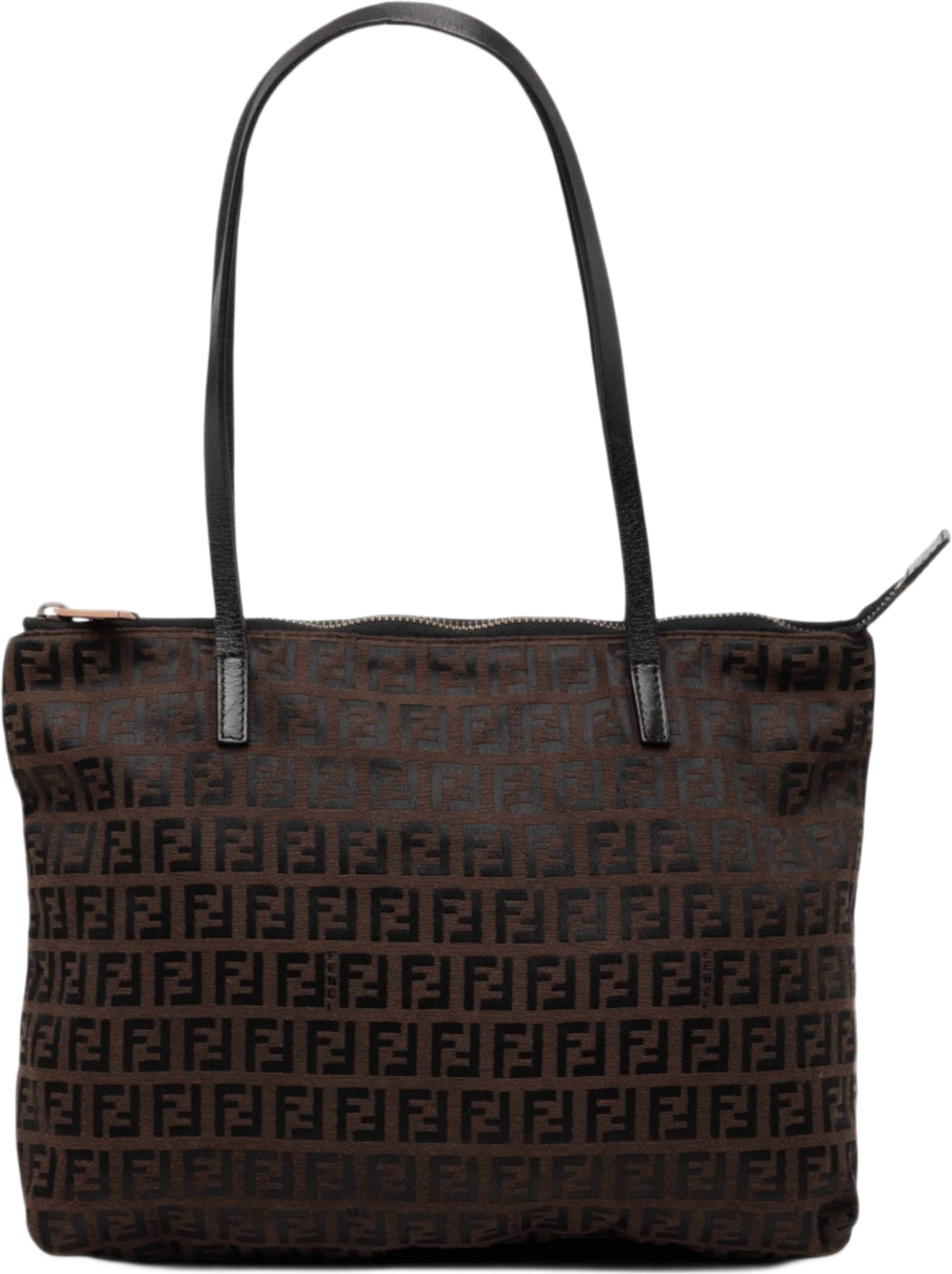 Fendi Zucchino Canvas Tote, från Luxclusif, i färgen brun. Klicka för att öppna bilden i stort format