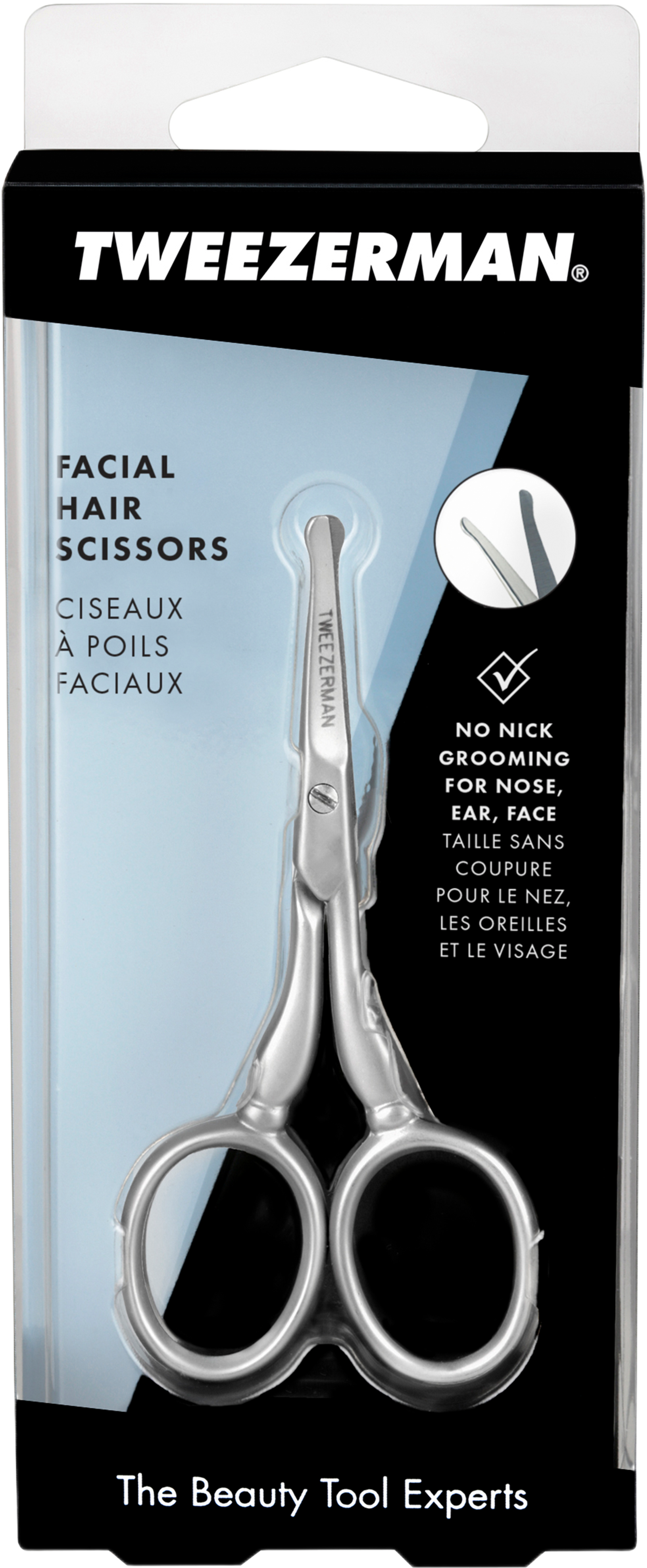Facial Hair Scissors, från Tweezerman. Klicka för att öppna bilden i stort format