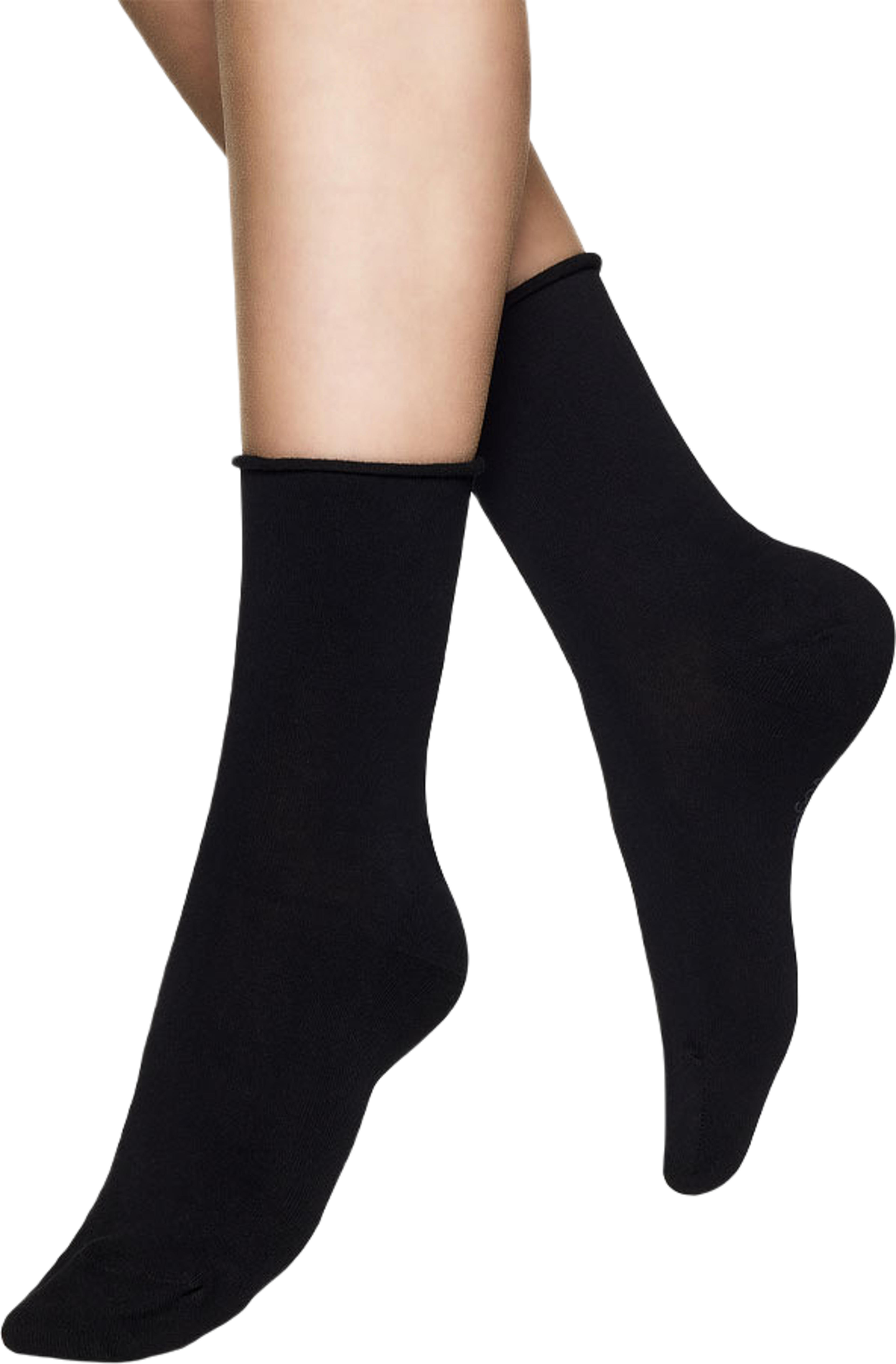 Cotton Comfort Socks, 2-pack, från Vogue, i färgen Black. Klicka för att öppna bilden i stort format