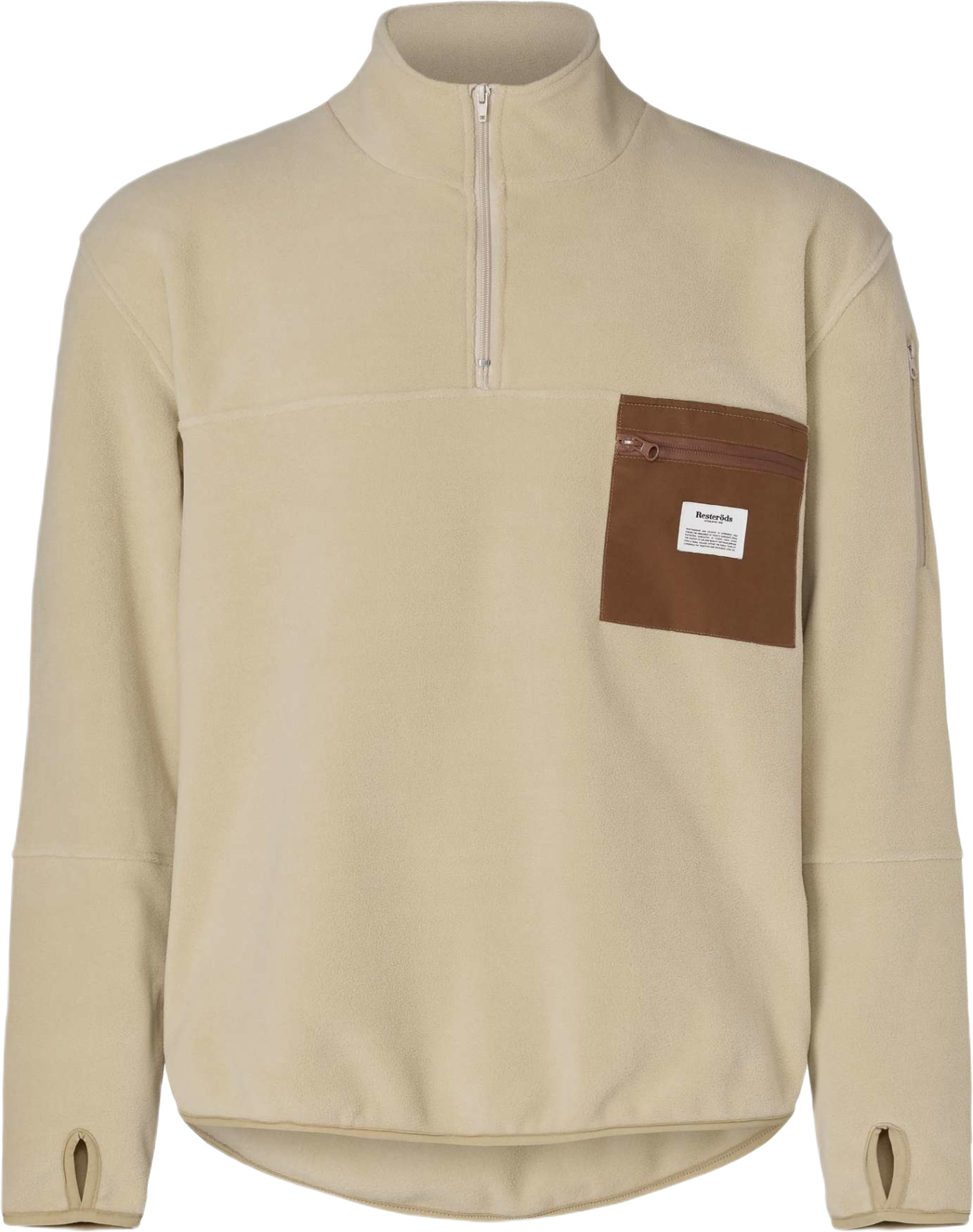 Återvunnen Polyester, Pullover Fleece, Svart