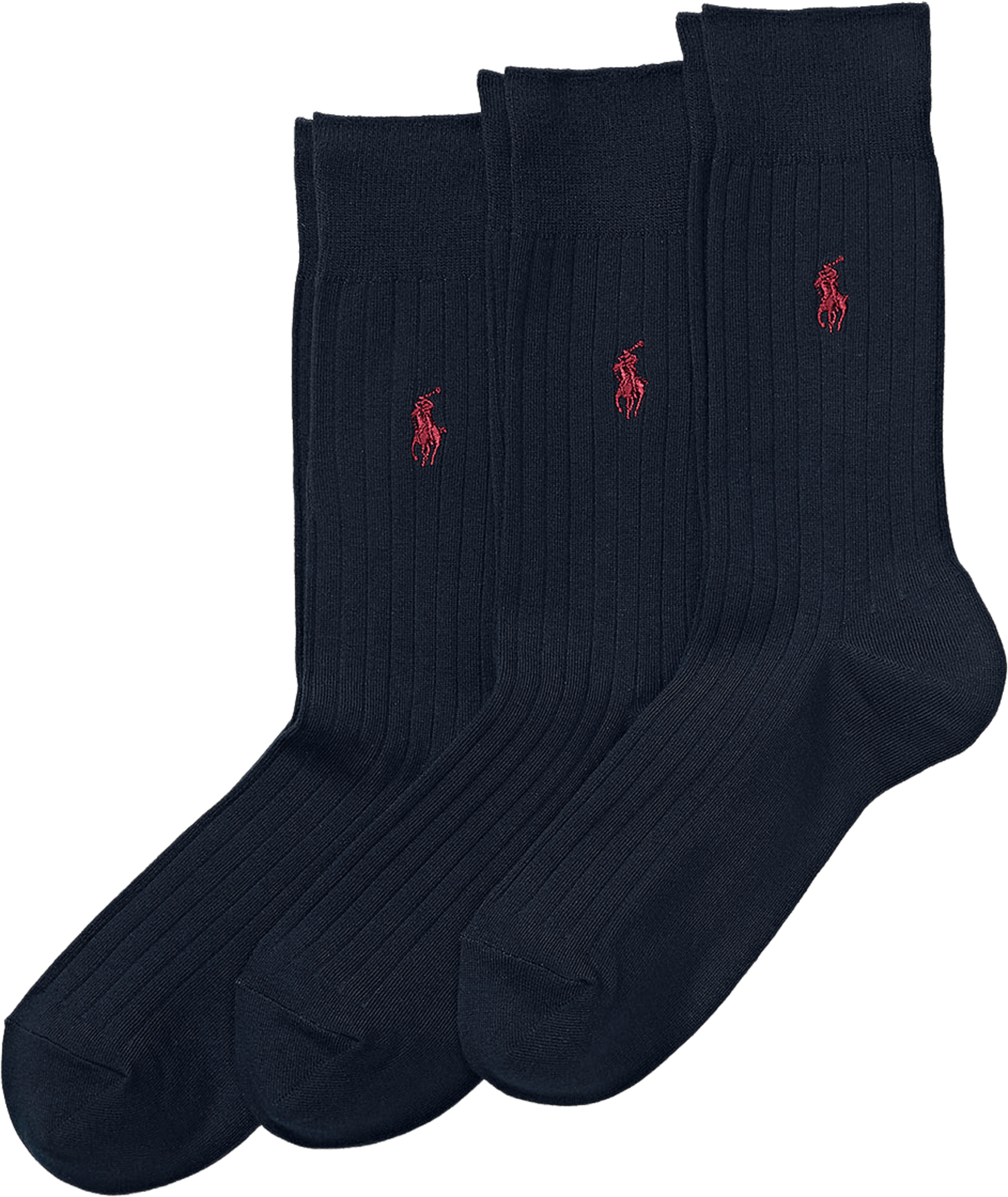 Ribbed Crew Sock 3-Pack