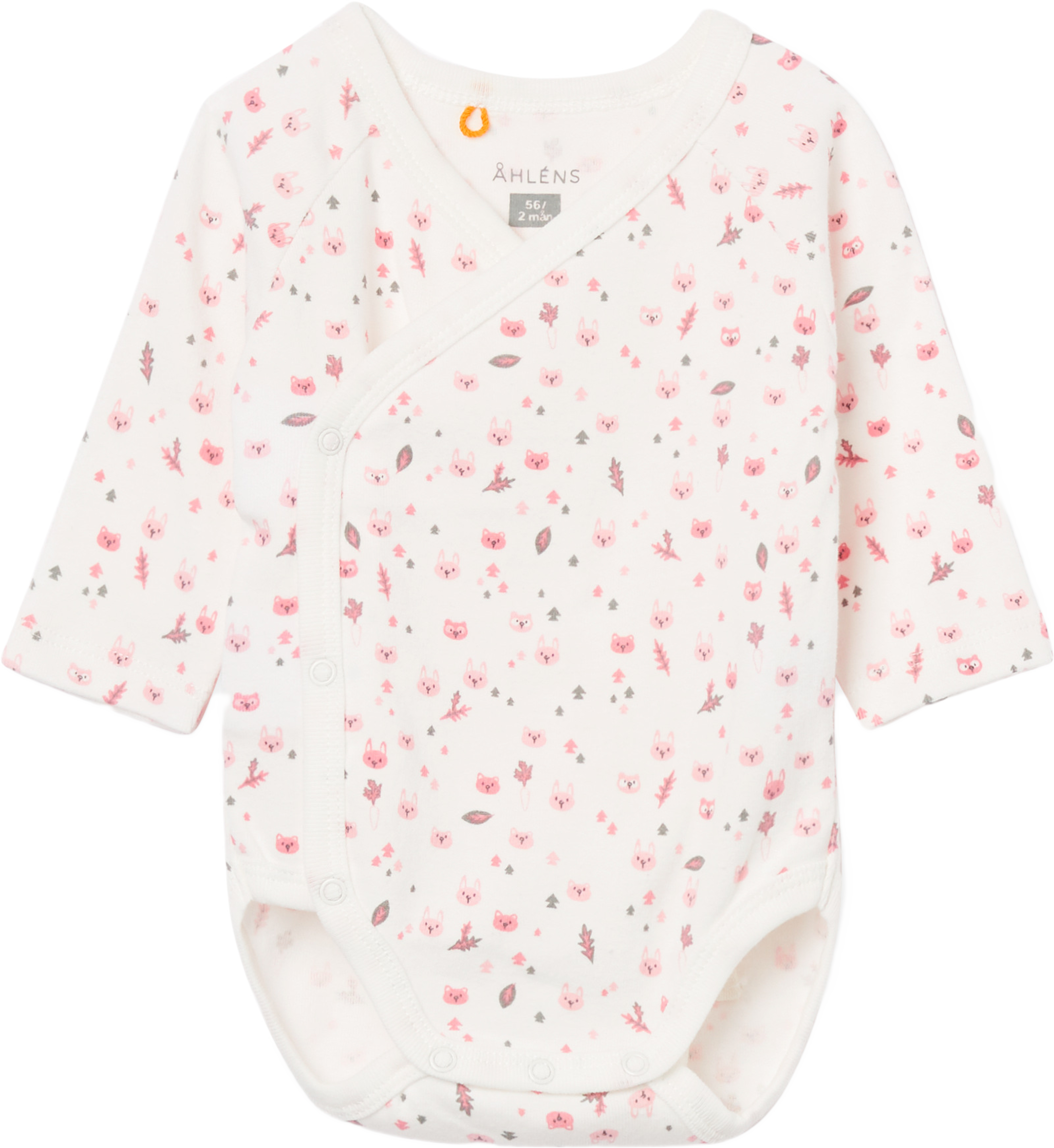 Omlottbody i ekologisk bomull RABBITS, från Åhléns, i färgen Primropink. Klicka för att öppna bilden i stort format