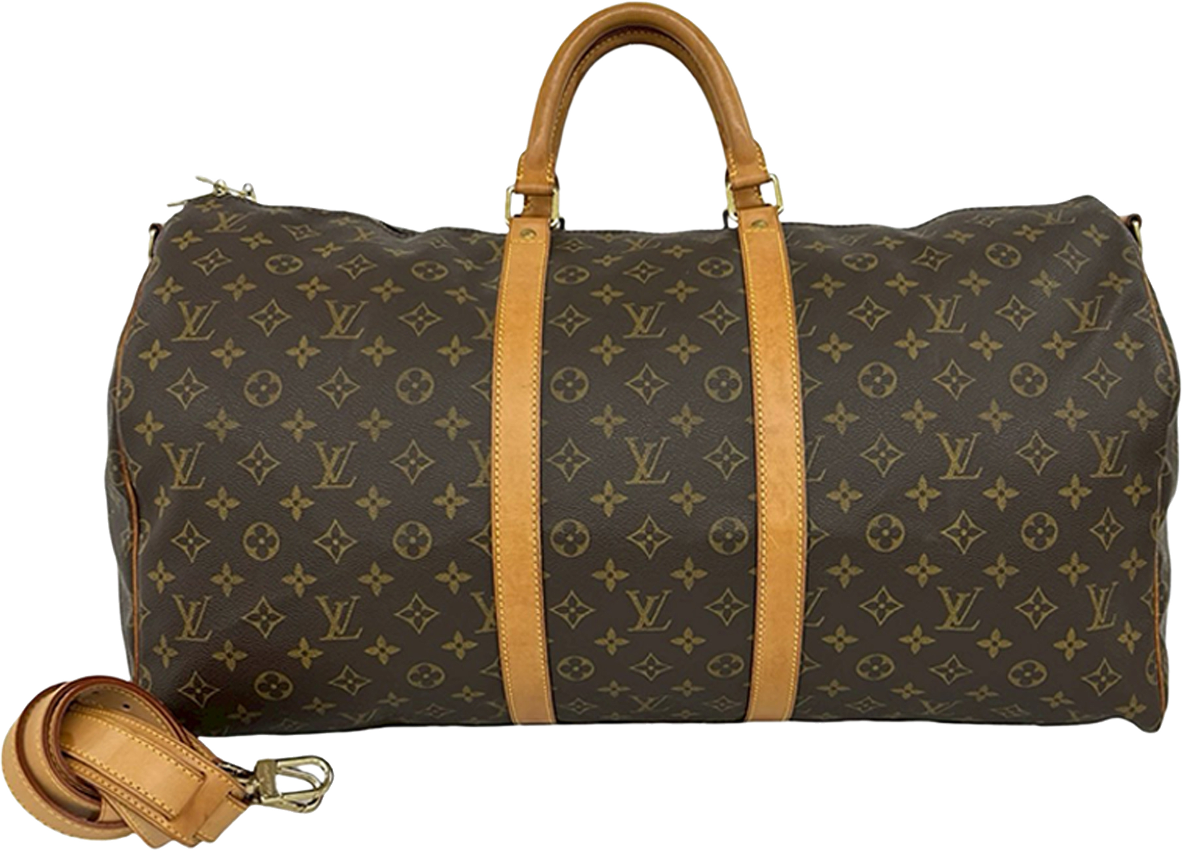 Louis Vuitton Monogram Keepall Bandouliere 55, från Luxclusif, i färgen brown. Klicka för att öppna bilden i stort format
