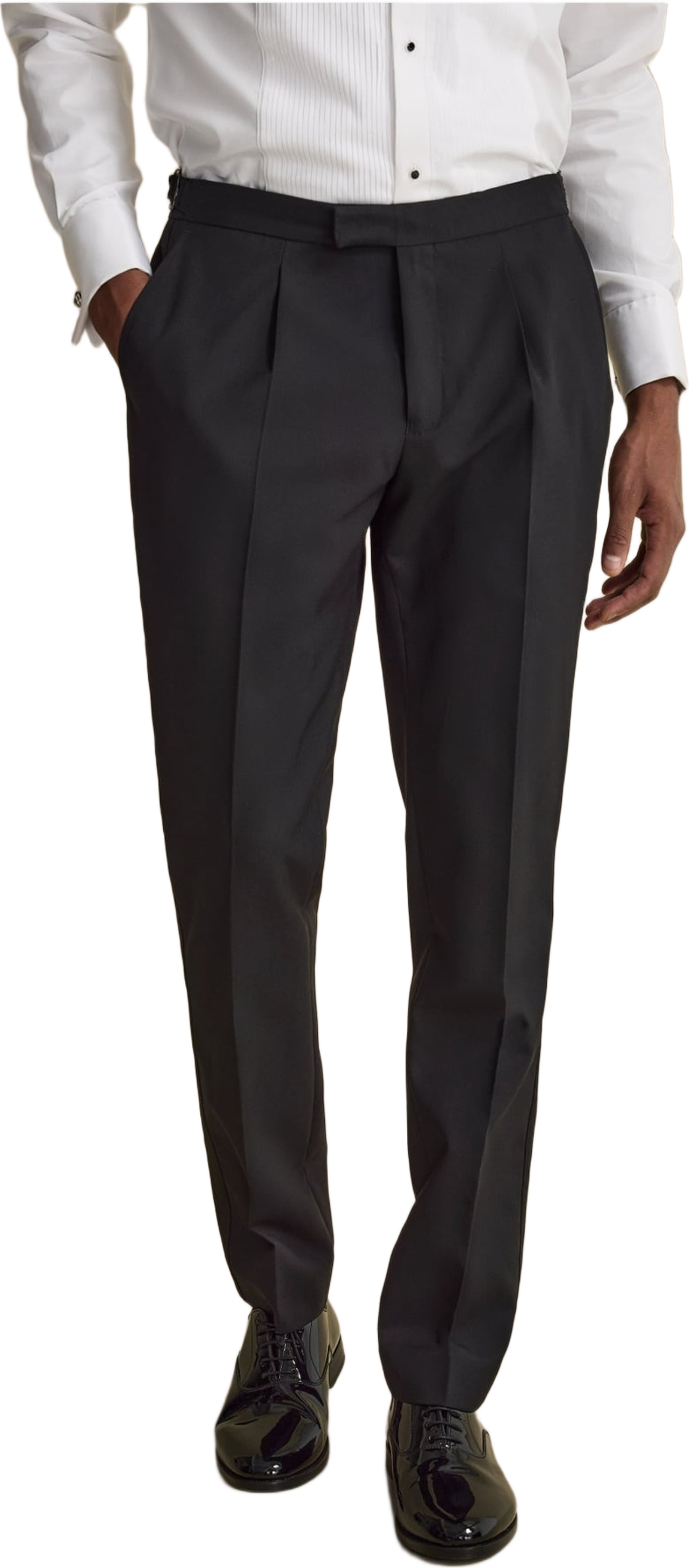 Tuxedo Pants Dante, från John Henric, i färgen black. Klicka för att öppna bilden i stort format