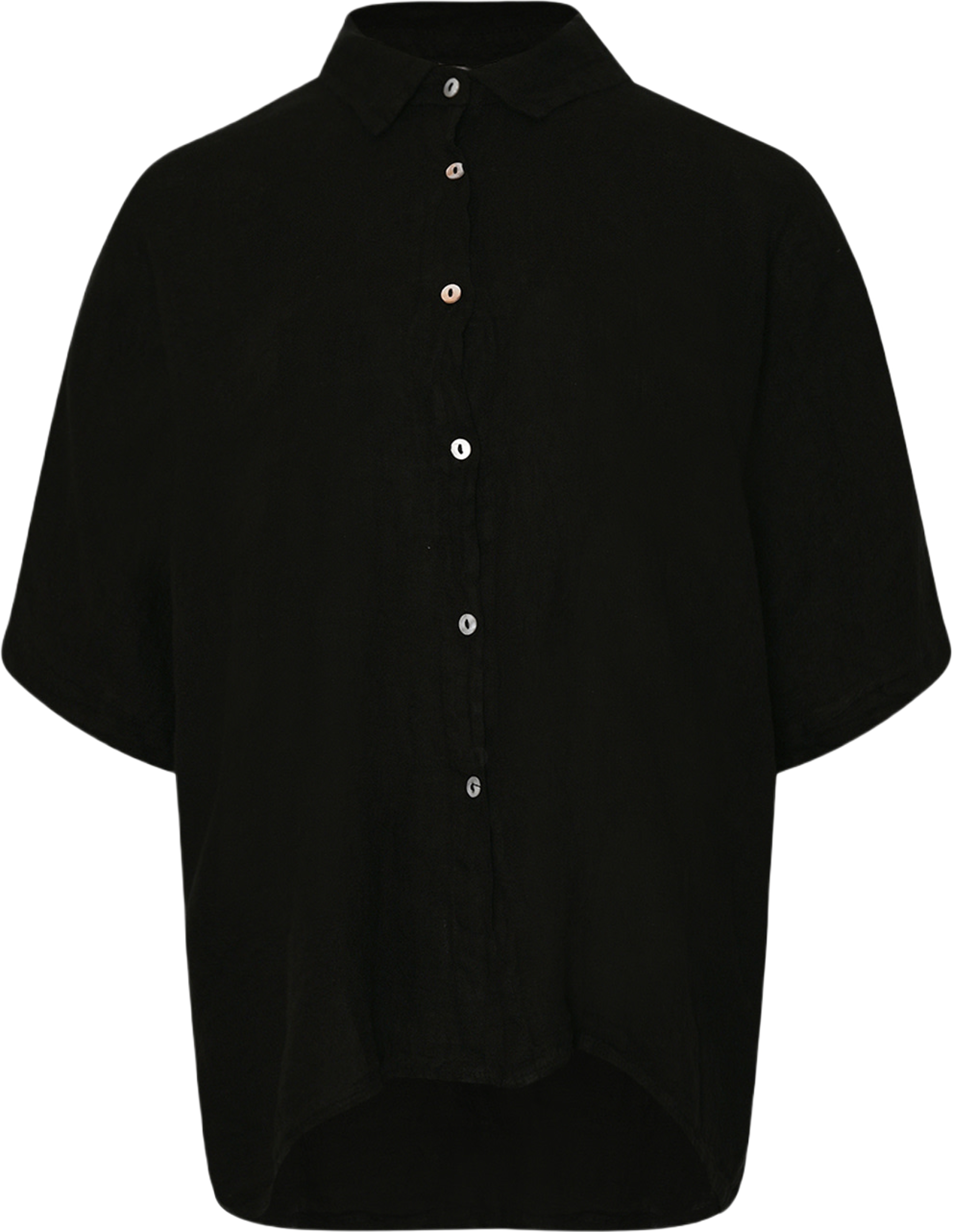 Abbi, Shirt, Linen - Black