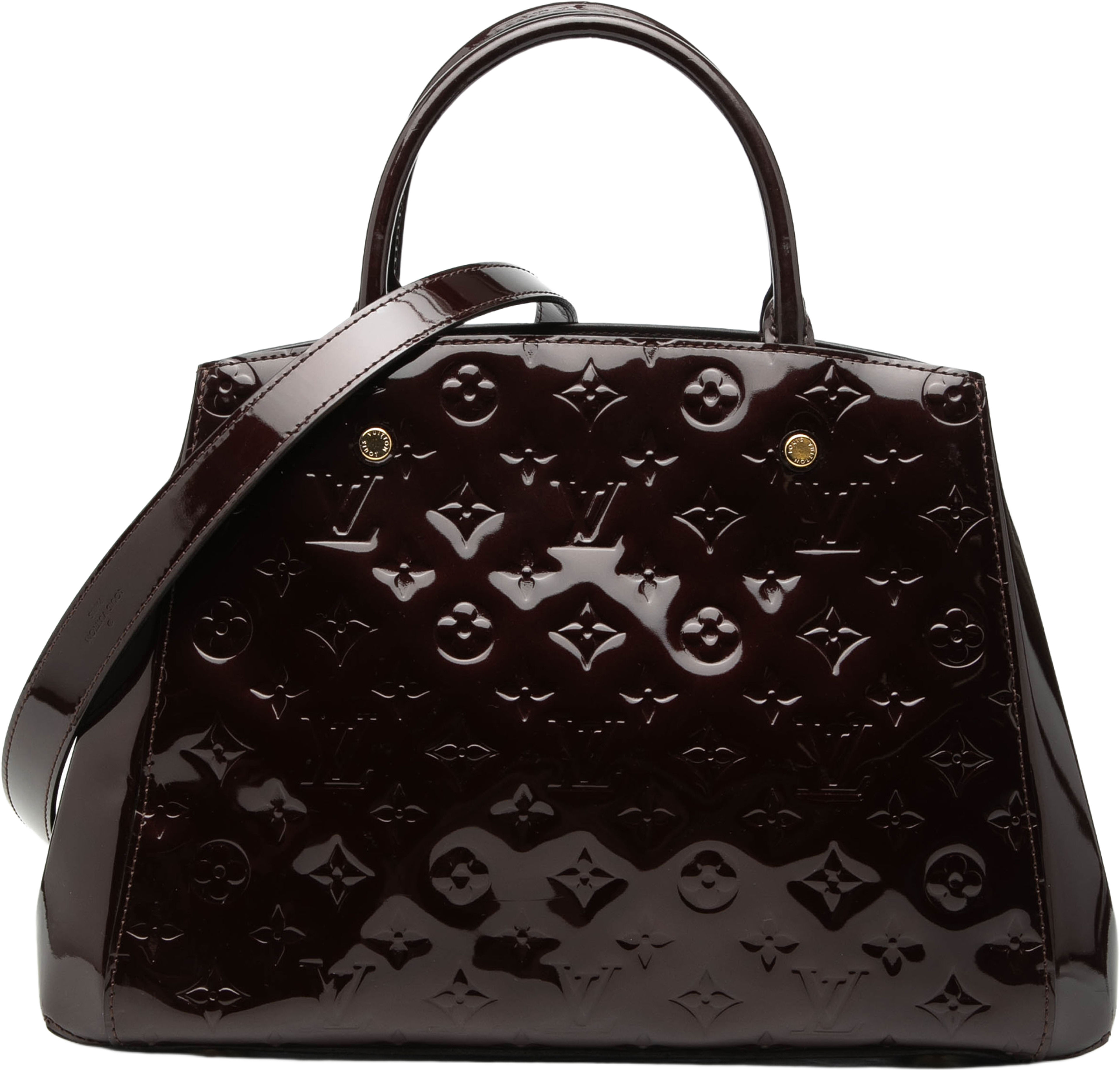 Louis Vuitton Monogram Vernis Montaigne Mm, från Luxclusif, i färgen purple. Klicka för att öppna bilden i stort format
