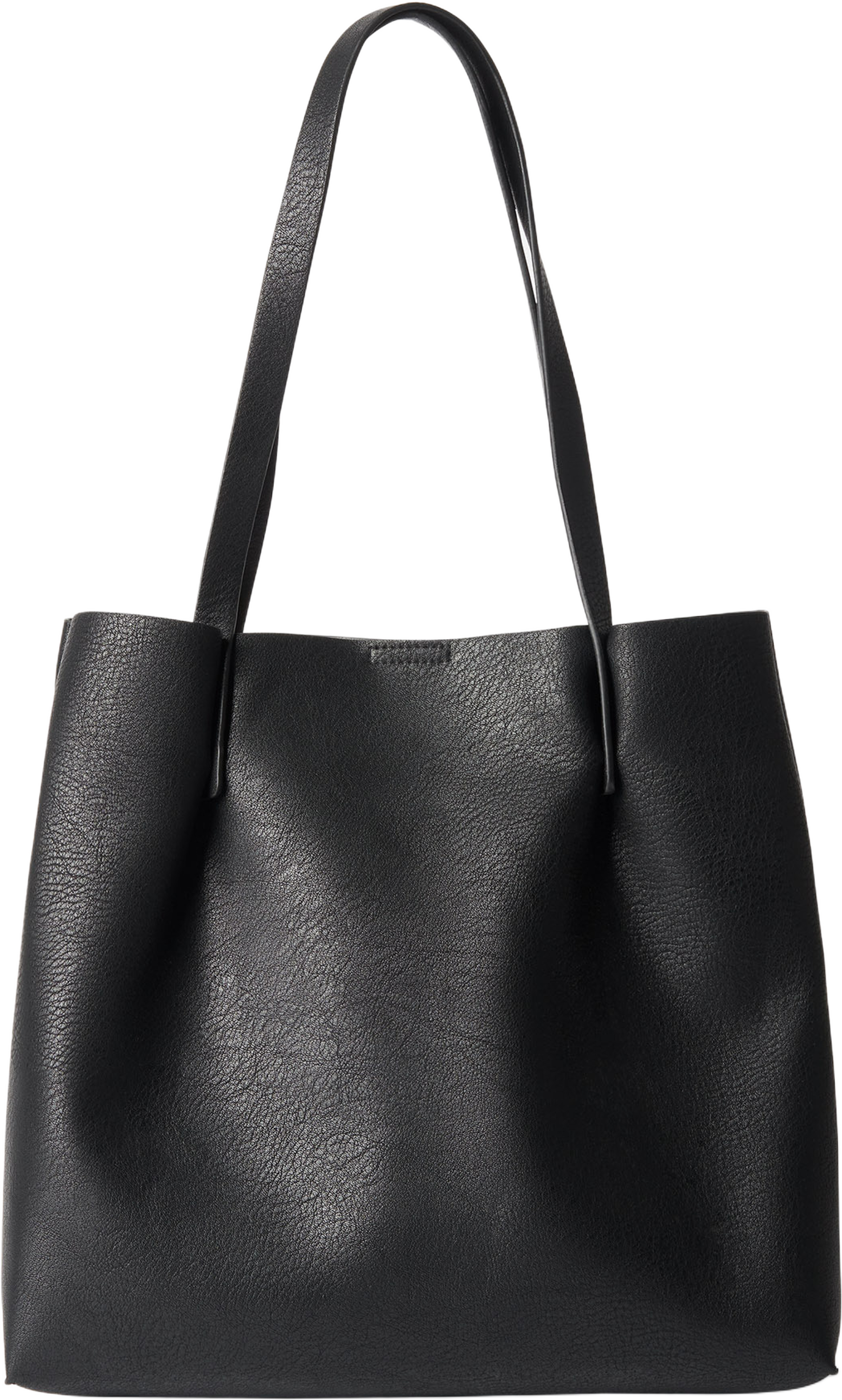 Toteväska i läderimitation GRY, från Å WOMAN, i färgen Black. Klicka för att öppna bilden i stort format