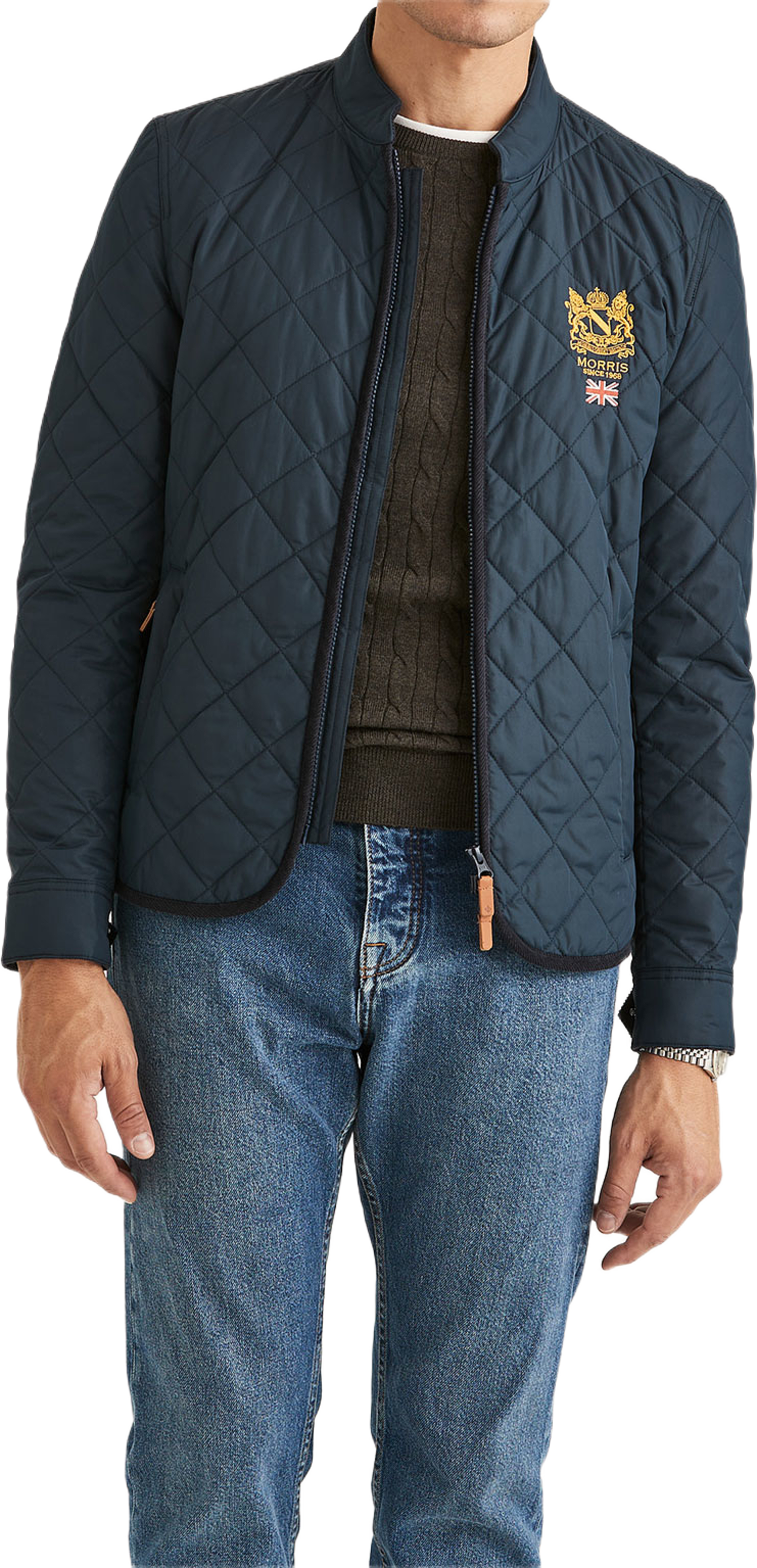 Jacka, från Morris, i färgen Blue. Klicka för att öppna bilden i stort format