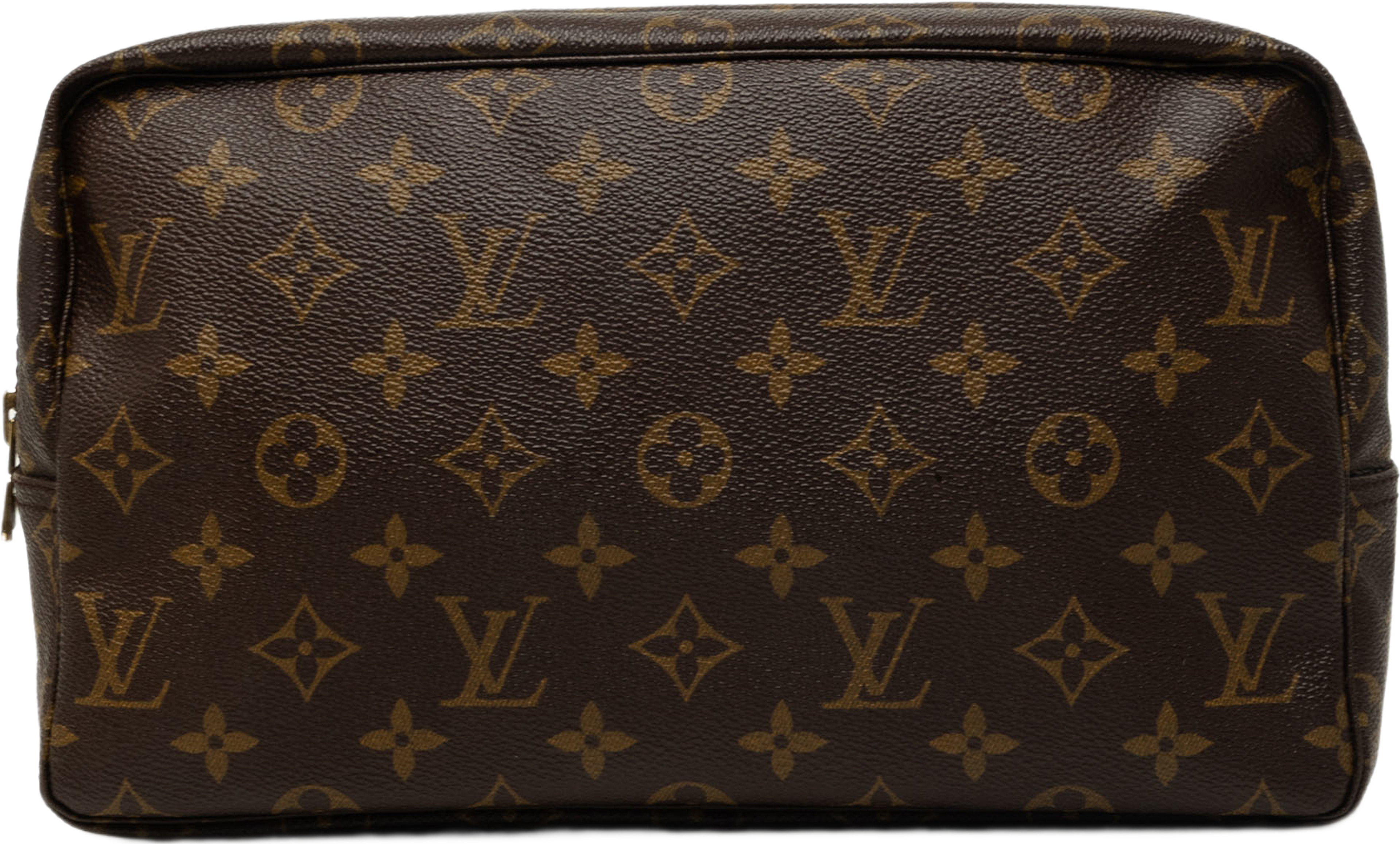 Louis Vuitton Monogram Trousse Toilette 28, från Luxclusif, i färgen brun. Klicka för att öppna bilden i stort format