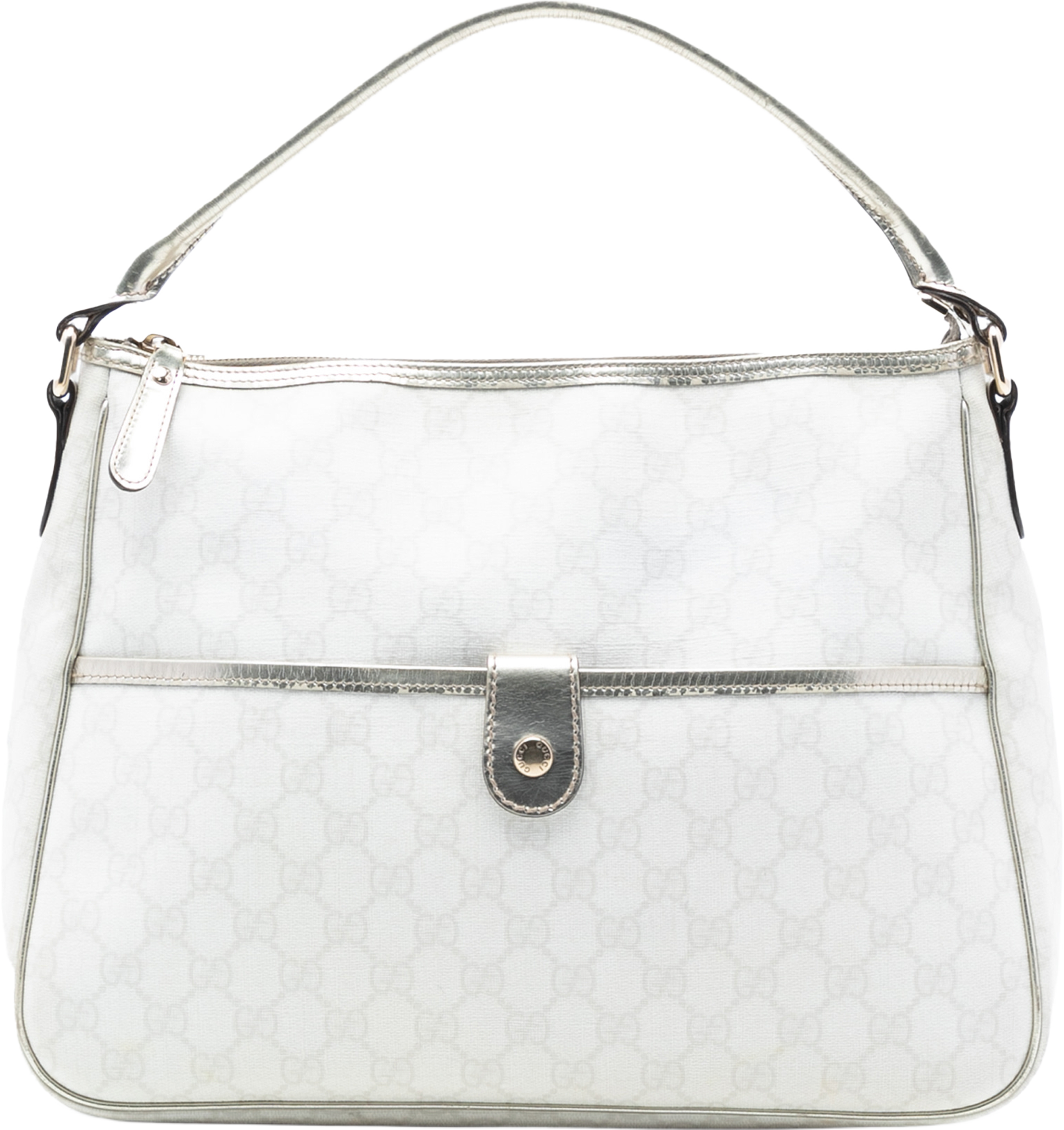 Gucci Gg Supreme Joy Handbag, från Luxclusif, i färgen white. Klicka för att öppna bilden i stort format