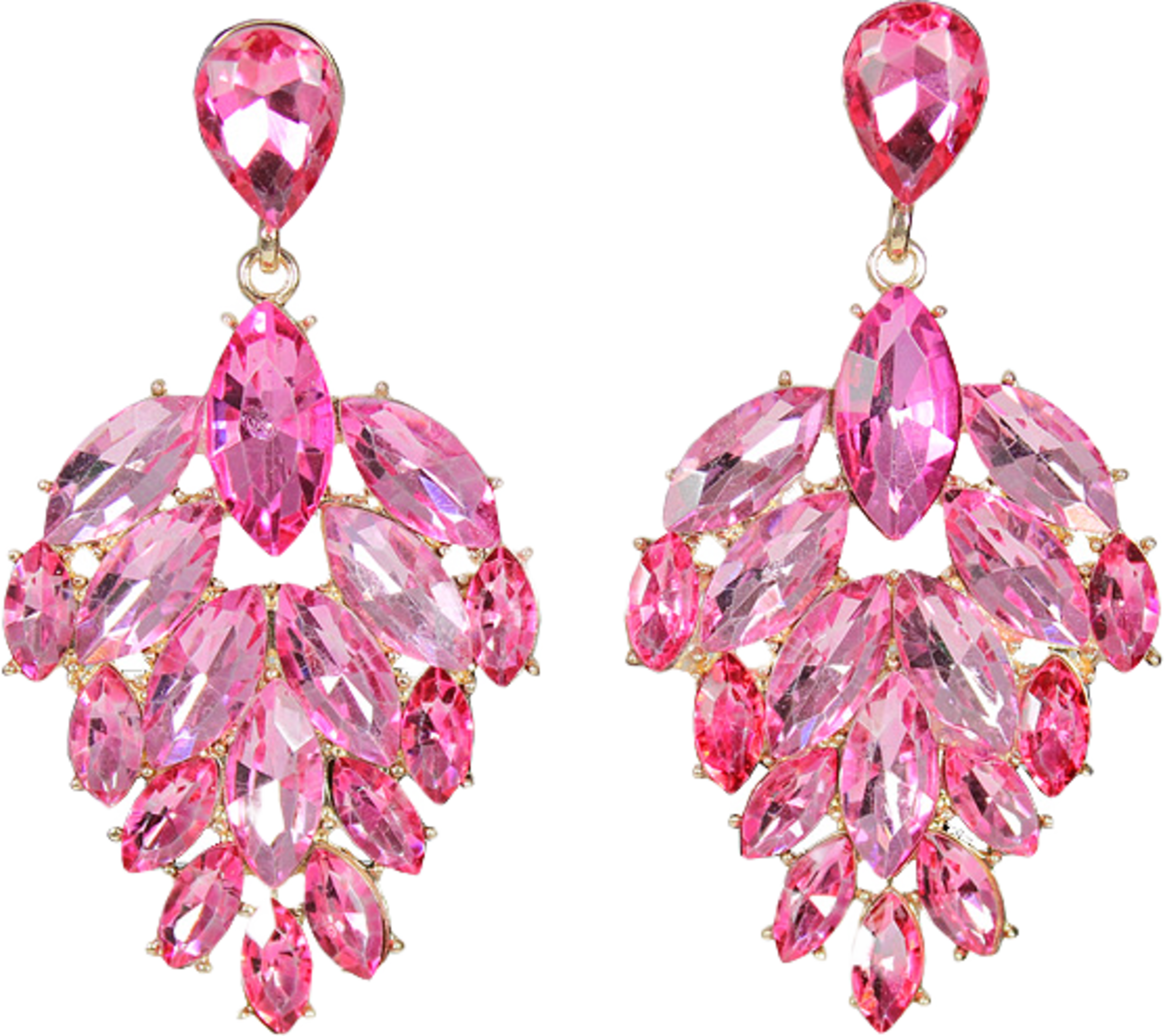 Statement örhänge, från Complement, i färgen fuchsia. Klicka för att öppna bilden i stort format