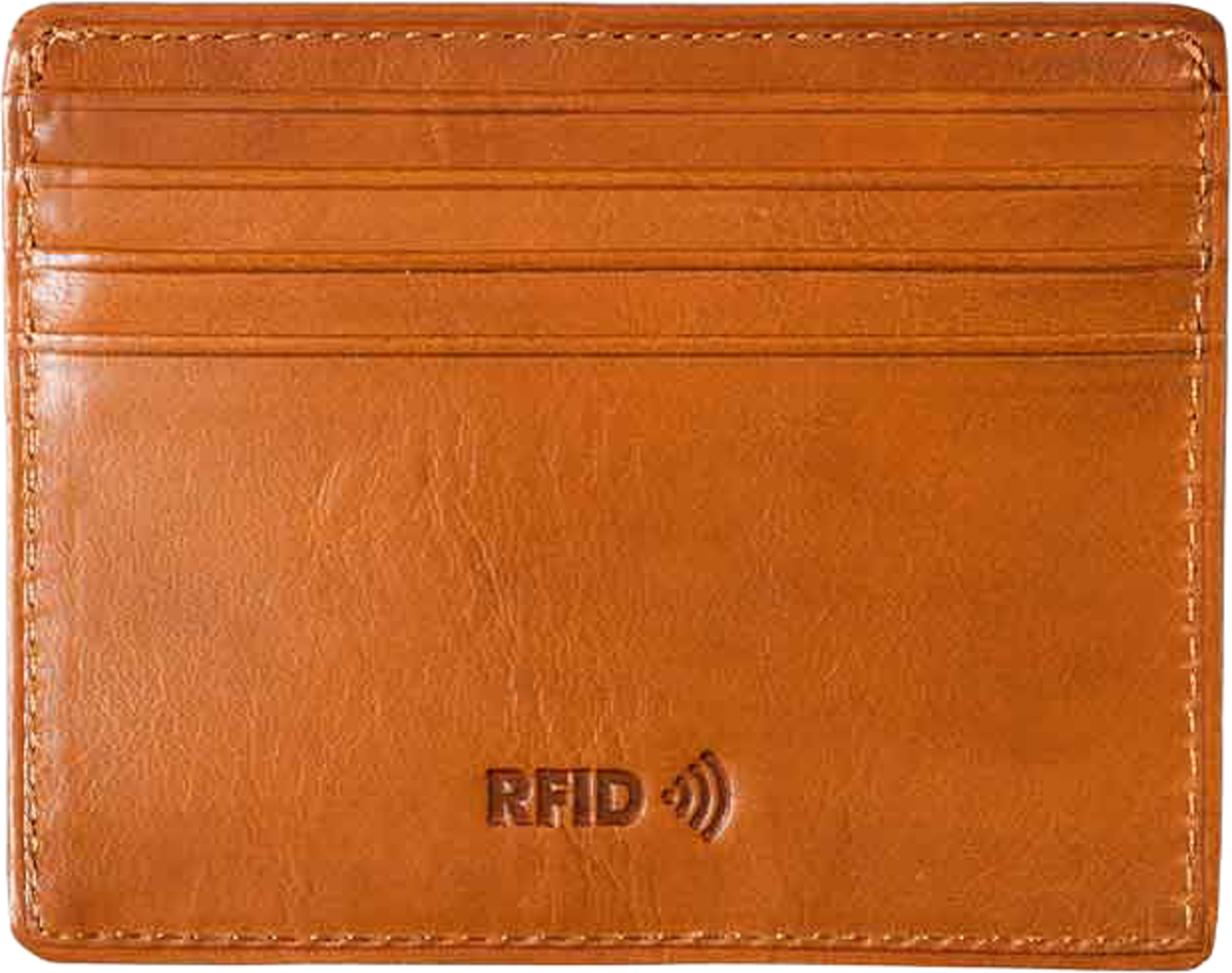 Creditcard Vegetale, från Tony Perotti, i färgen Cognac. Klicka för att öppna bilden i stort format