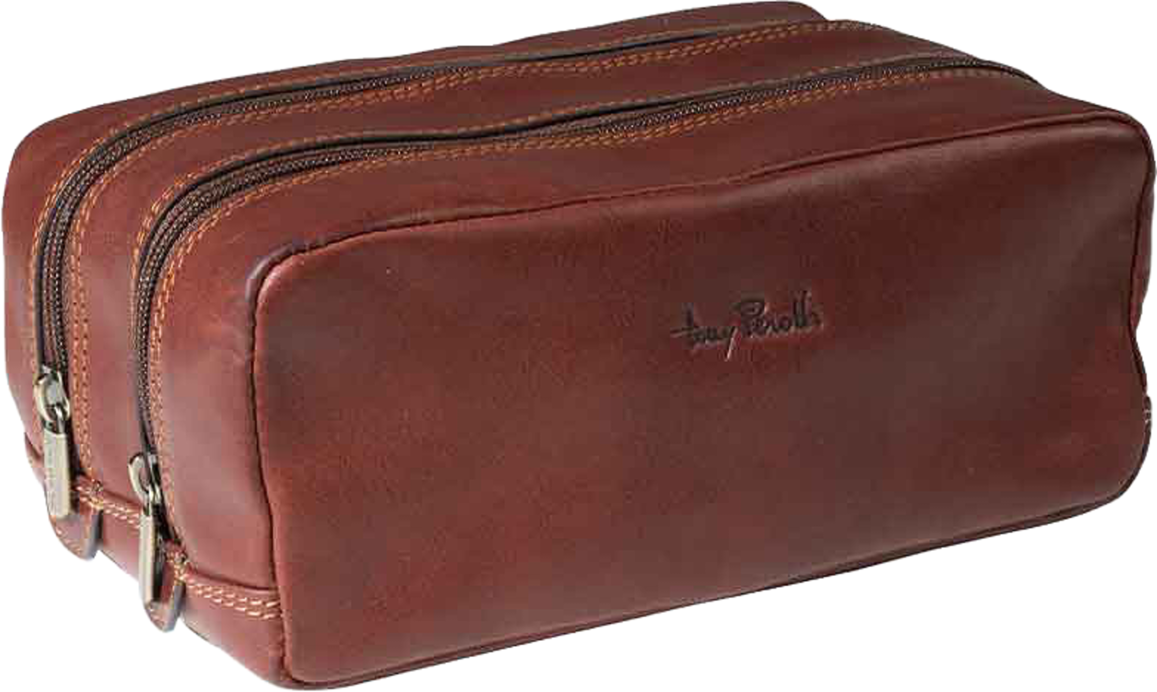 Toiletbag, från Tony Perotti, i färgen Dark Brown. Klicka för att öppna bilden i stort format