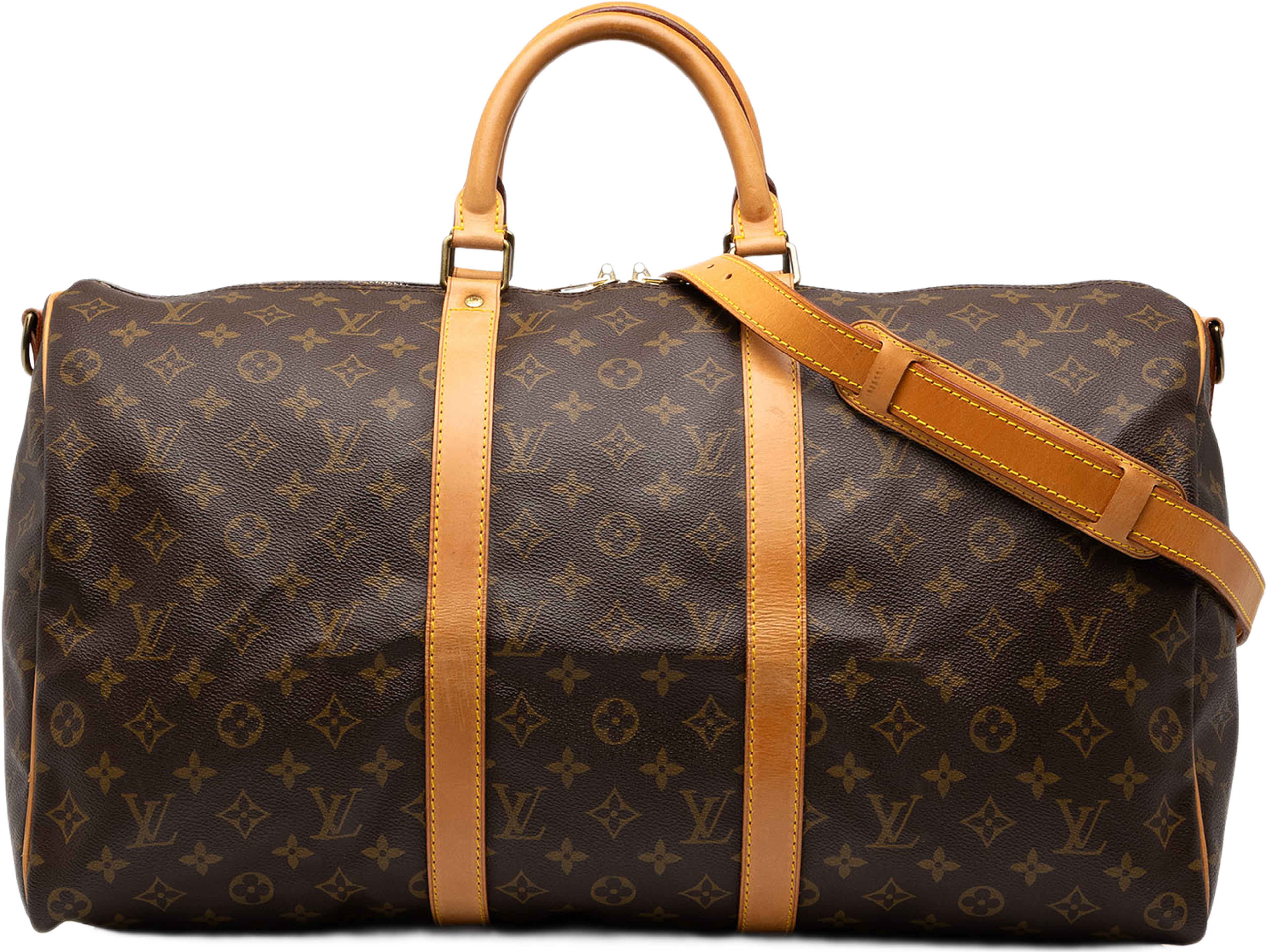 Louis Vuitton Monogram Keepall Bandouliere 50, från Luxclusif, i färgen brun. Klicka för att öppna bilden i stort format