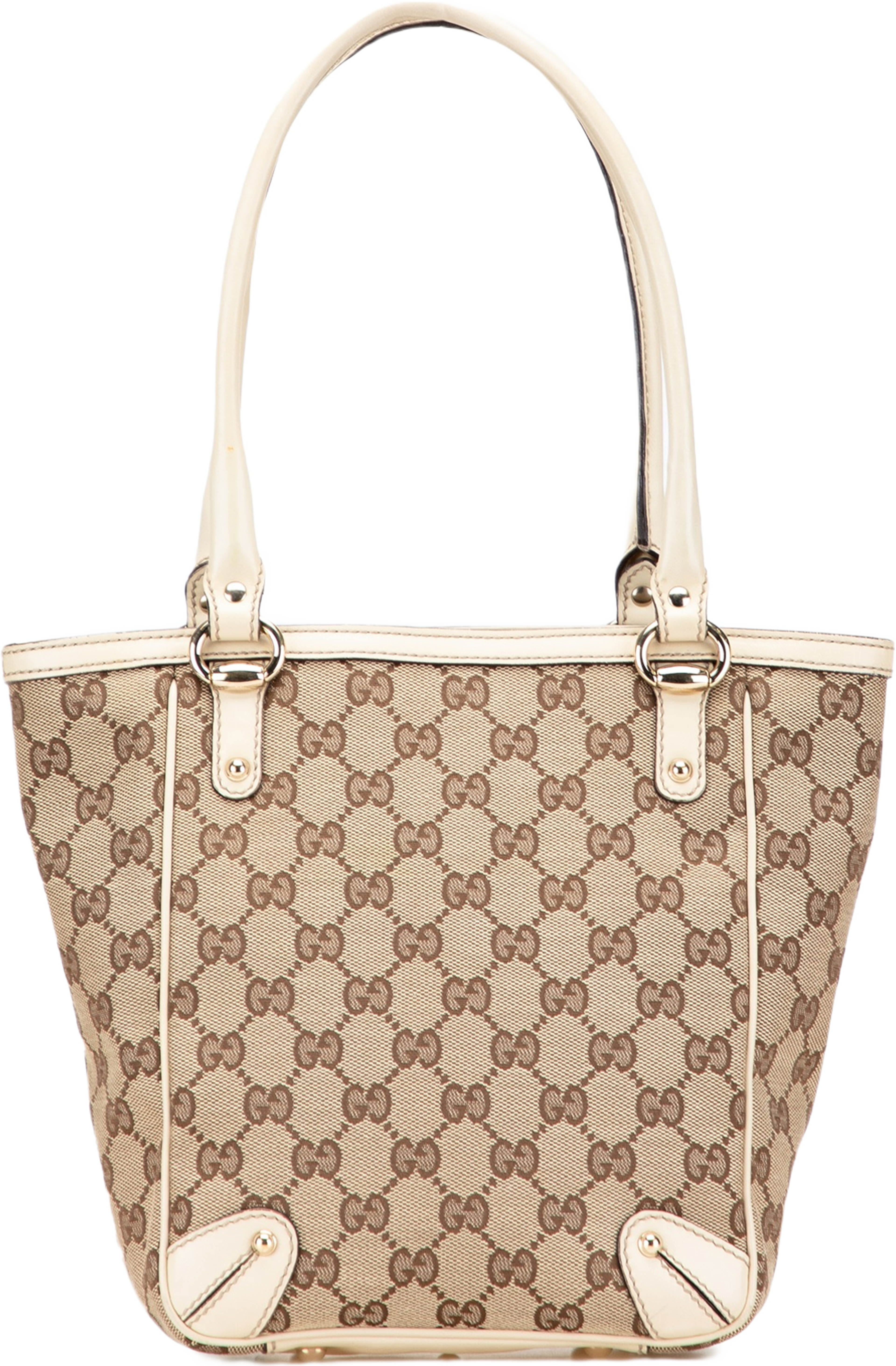 Gucci Gg Canvas Handbag, från Luxclusif, i färgen beige. Klicka för att öppna bilden i stort format