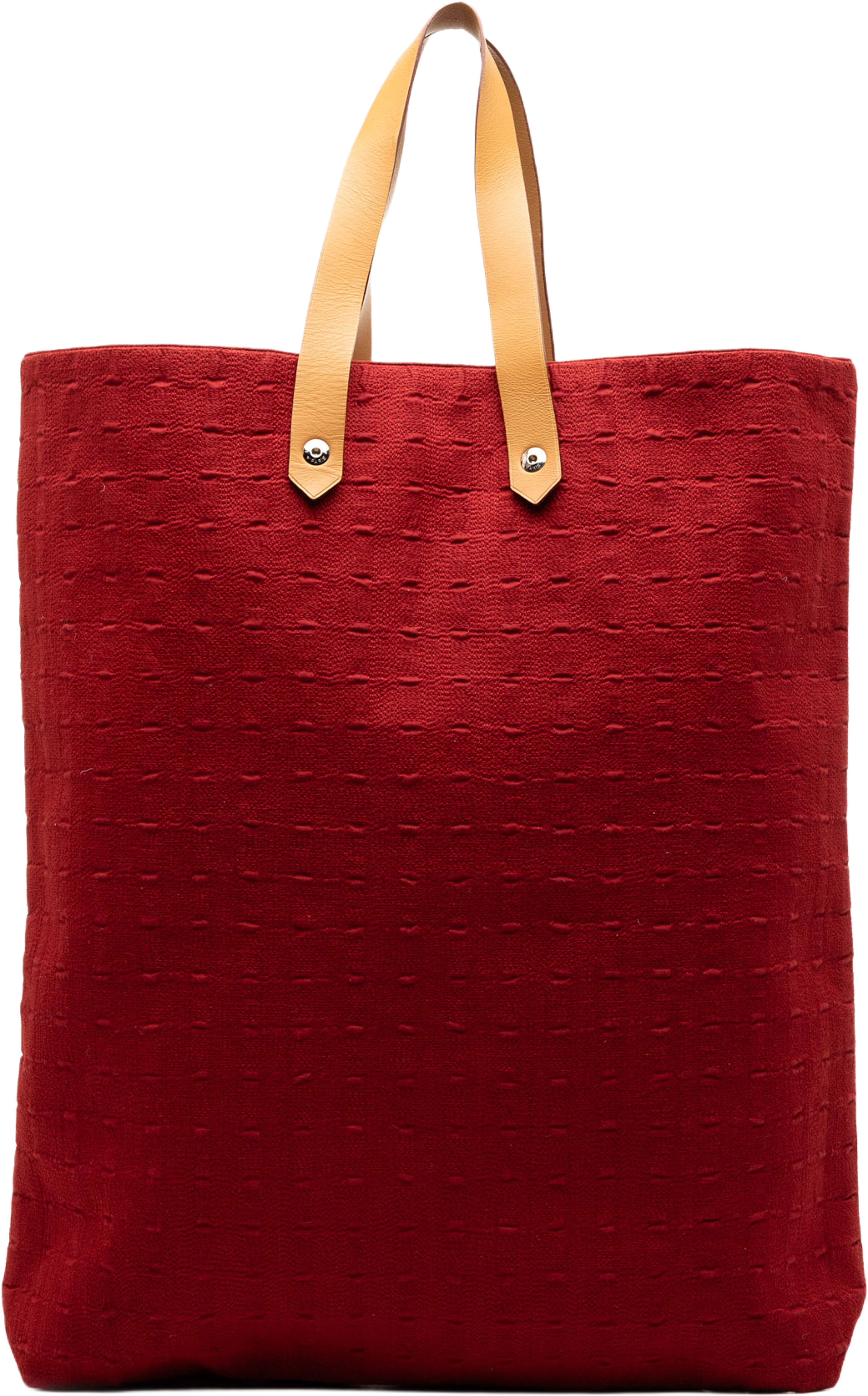 Hermès Canvas Ahmedabad Cabas Ii Gm, från Luxclusif, i färgen red. Klicka för att öppna bilden i stort format