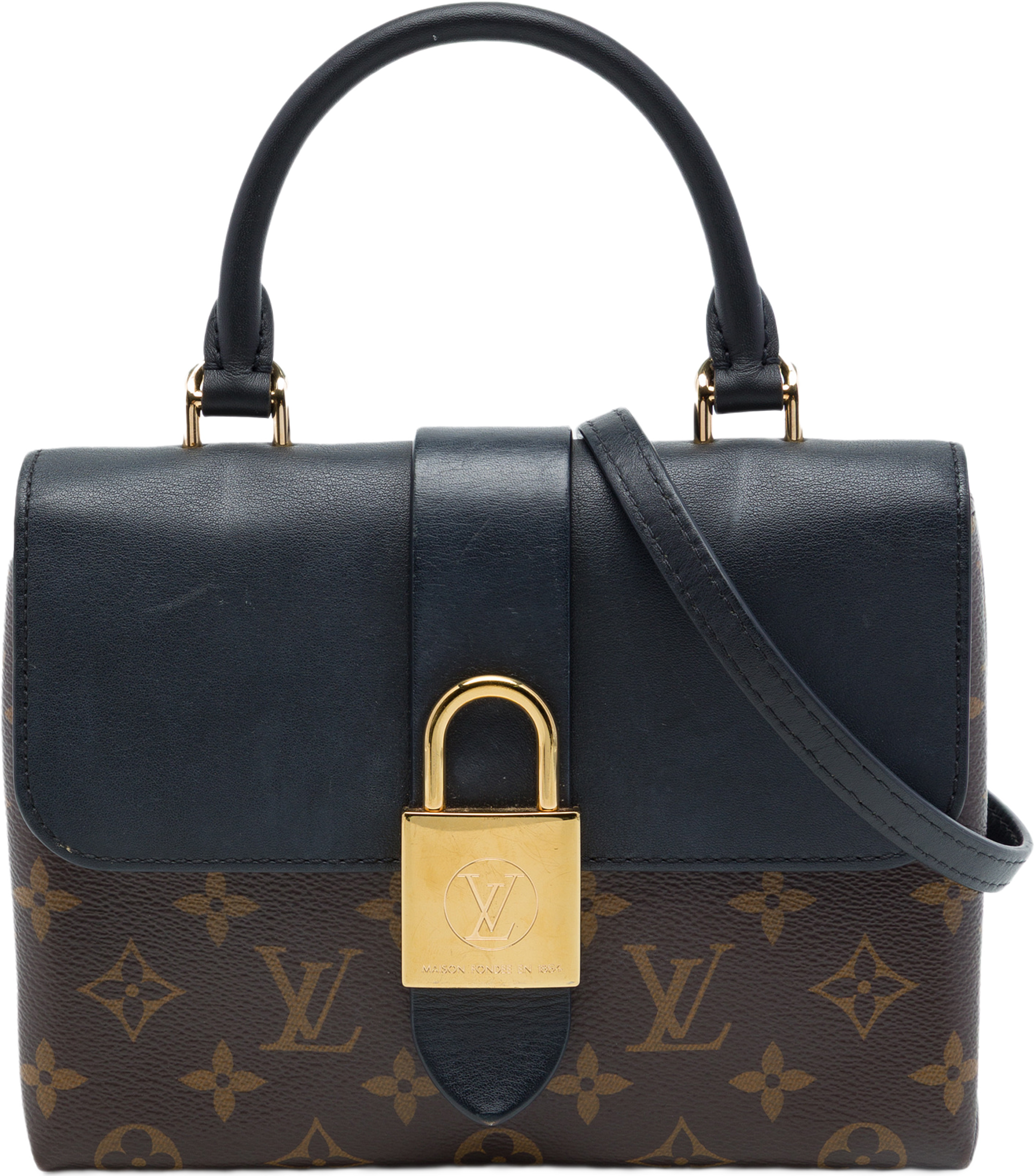 Louis Vuitton Monogram Locky Bb, från Luxclusif, i färgen brun. Klicka för att öppna bilden i stort format