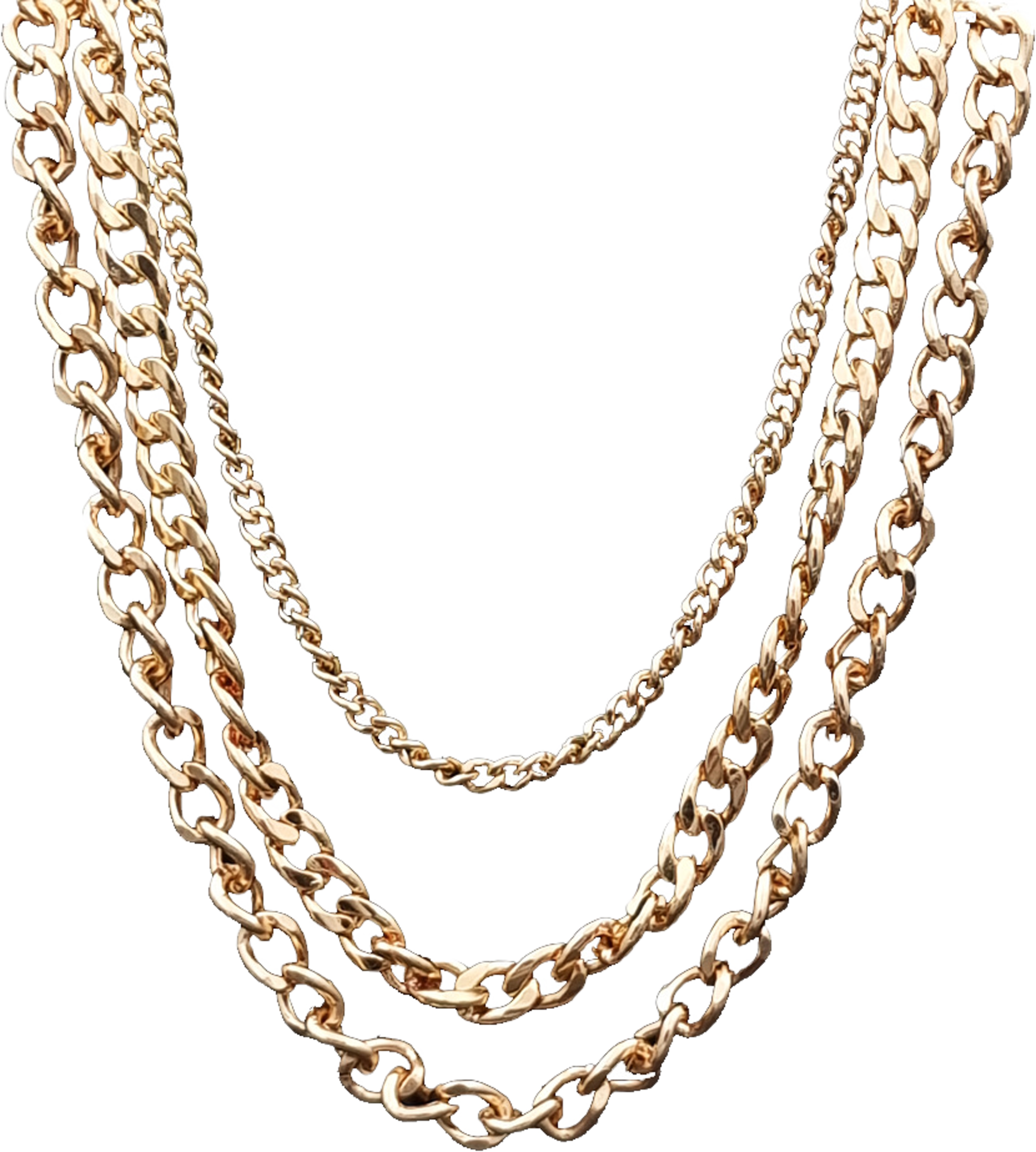 Halsband Med Flera Rader Kedjor I Olika Modeller