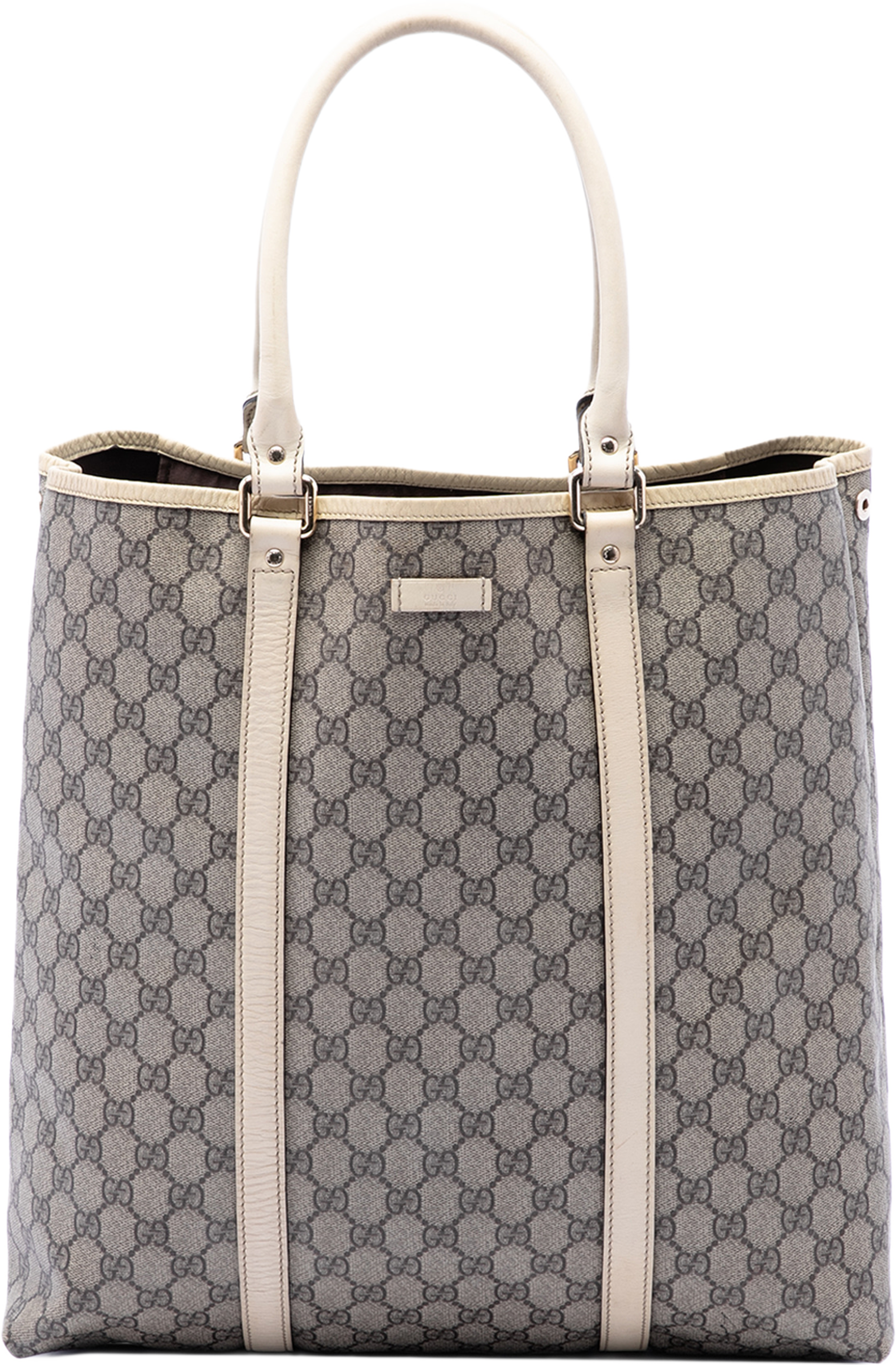 Gucci Gg Supreme Joy Vertical Tote, från Luxclusif, i färgen beige. Klicka för att öppna bilden i stort format