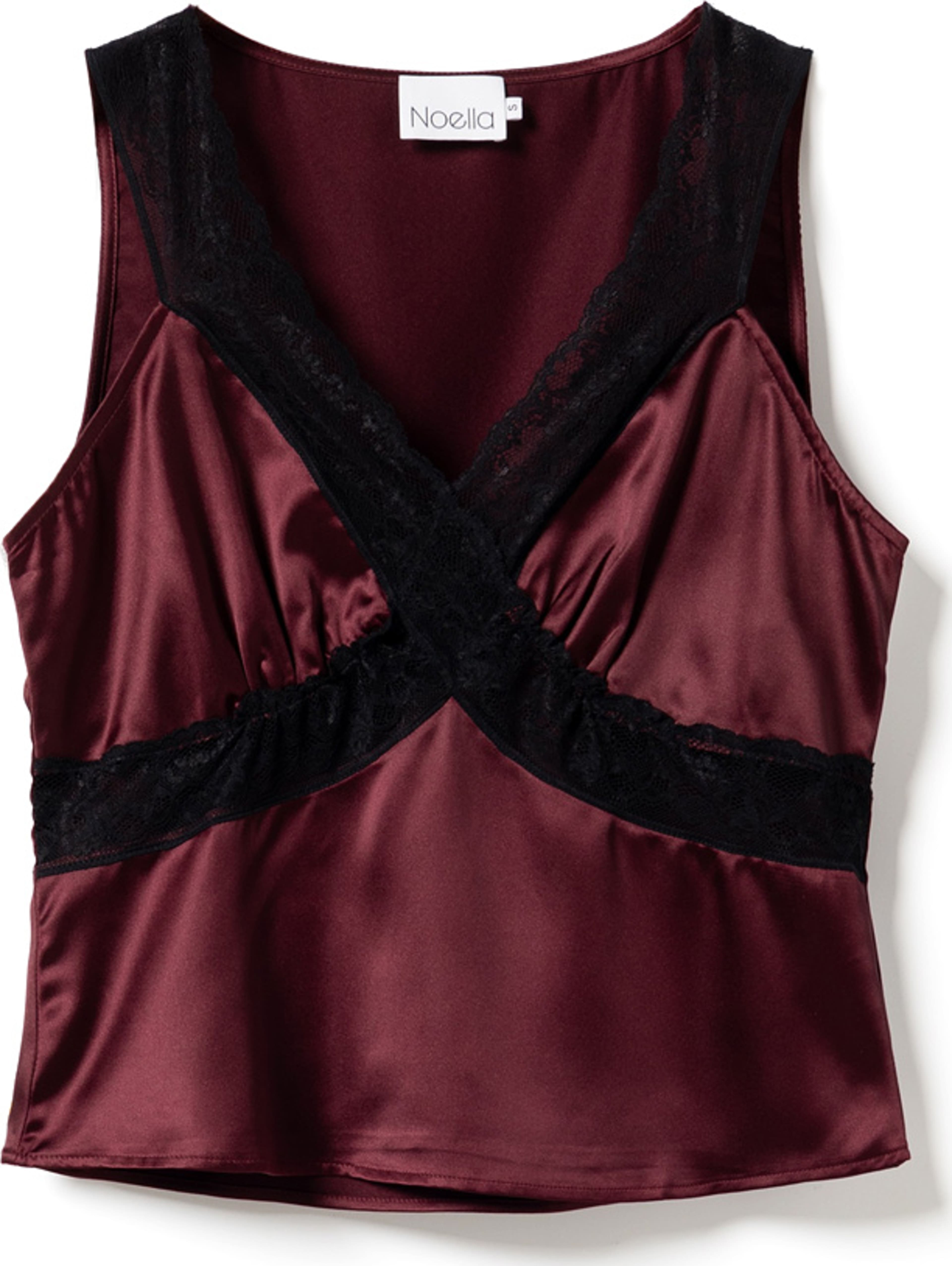 Laurentina Blouse - Dusty Mahogany, från Noella, i färgen dusty mahogany. Klicka för att öppna bilden i stort format