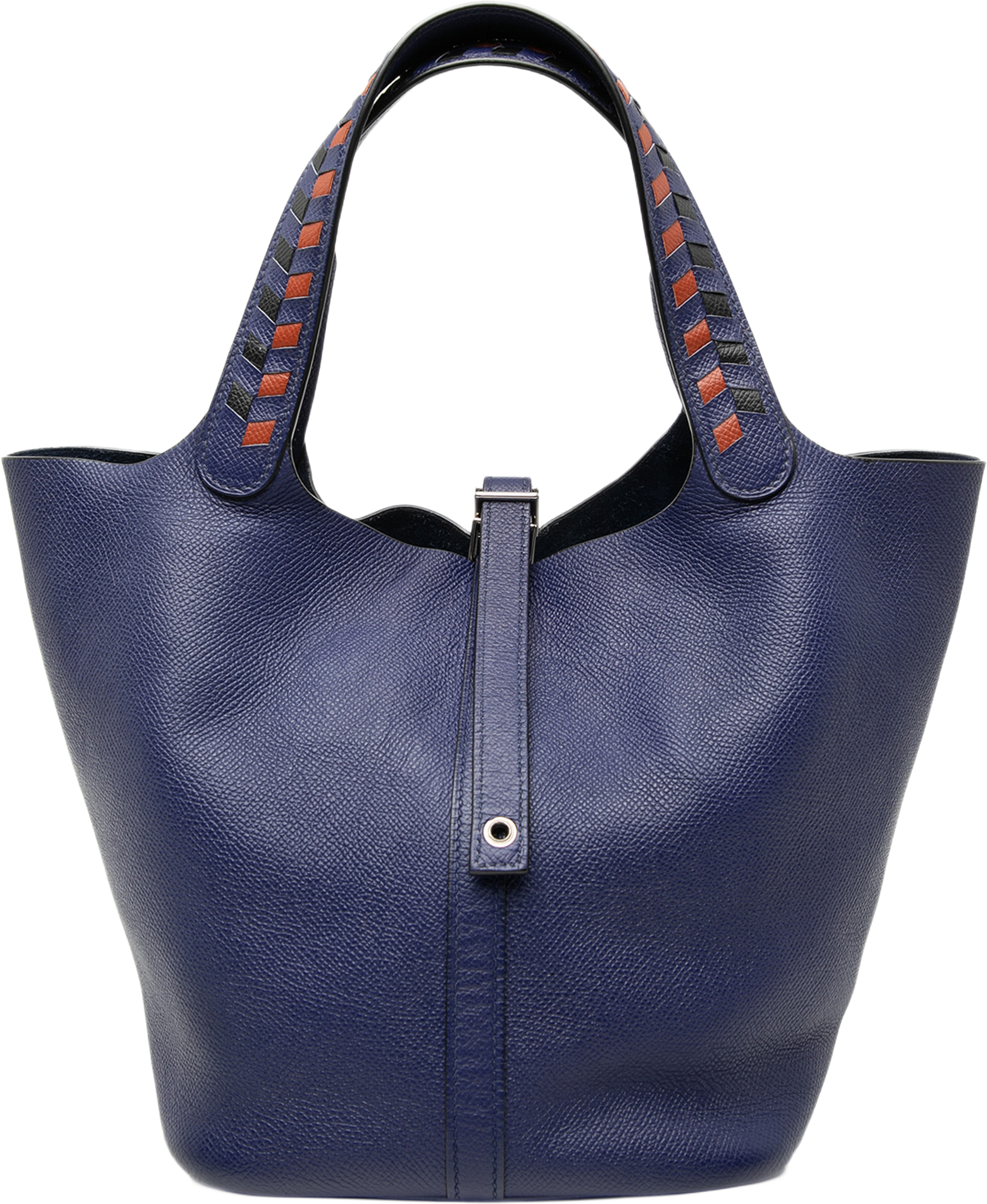 Hermès Epsom Tressage Picotin Lock 22, från Luxclusif, i färgen röd. Klicka för att öppna bilden i stort format