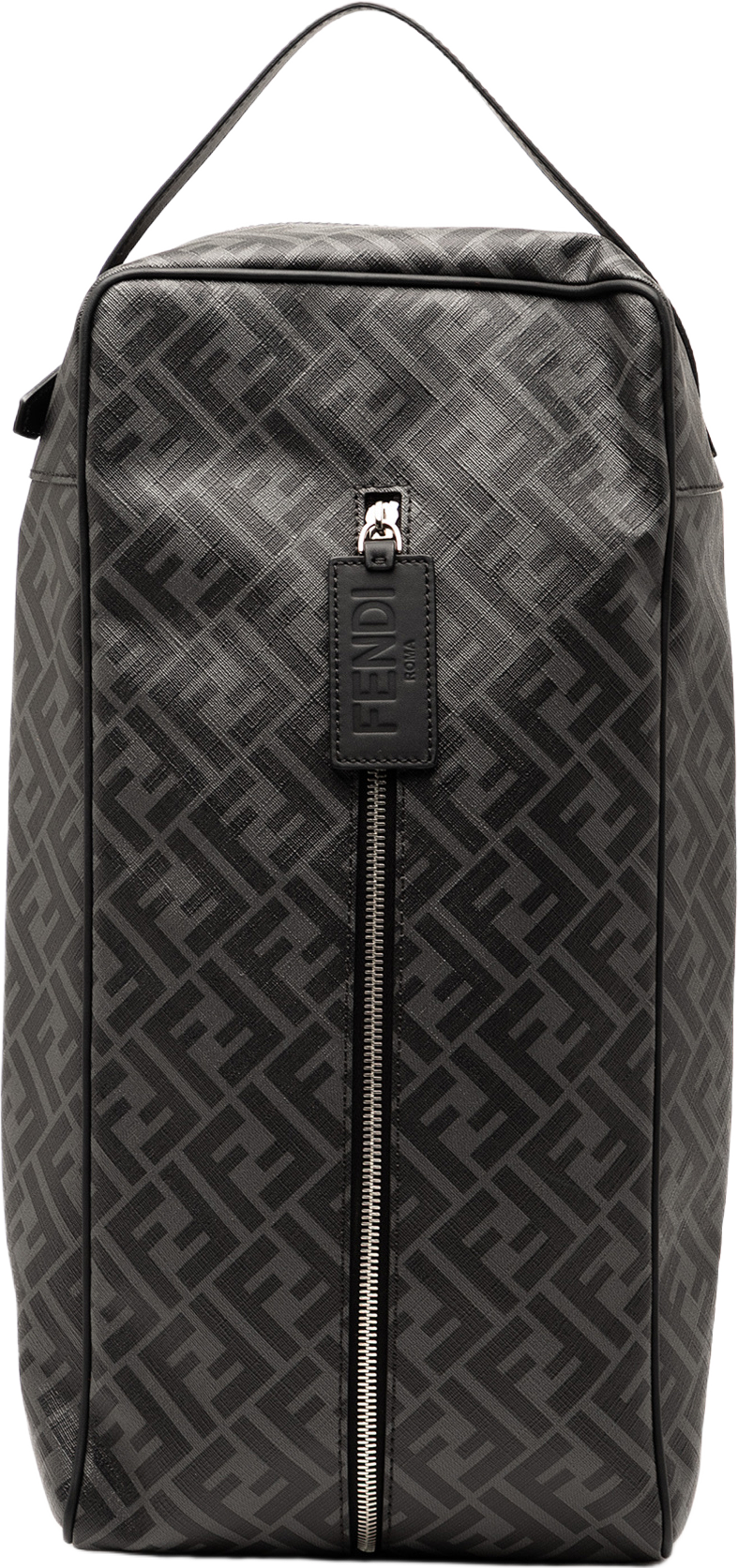 Fendi Zucca Coated Canvas Shoe Case, från Luxclusif, i färgen gray. Klicka för att öppna bilden i stort format