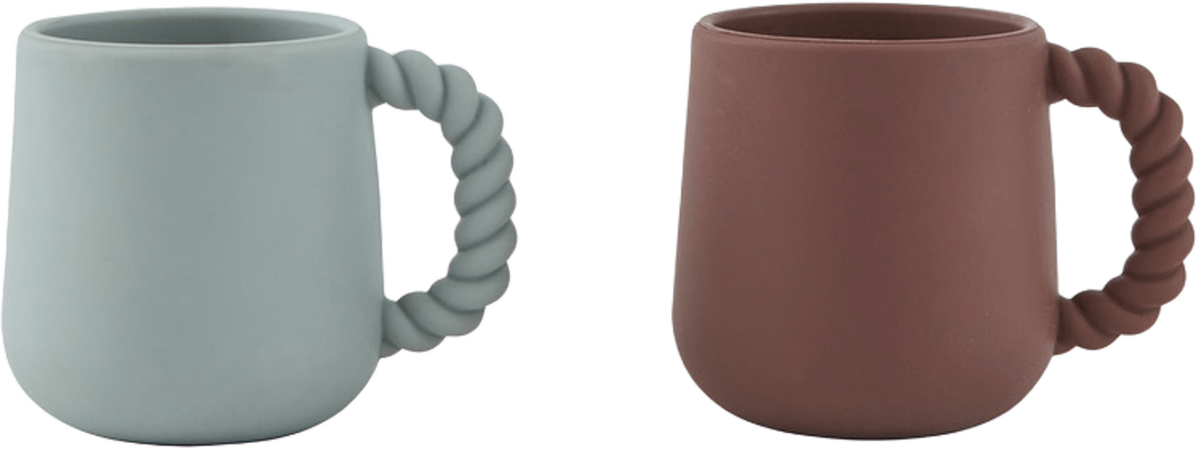 Mellow Cup - Pack Of 2, från OYOY Mini, i färgen choko. Klicka för att öppna bilden i stort format