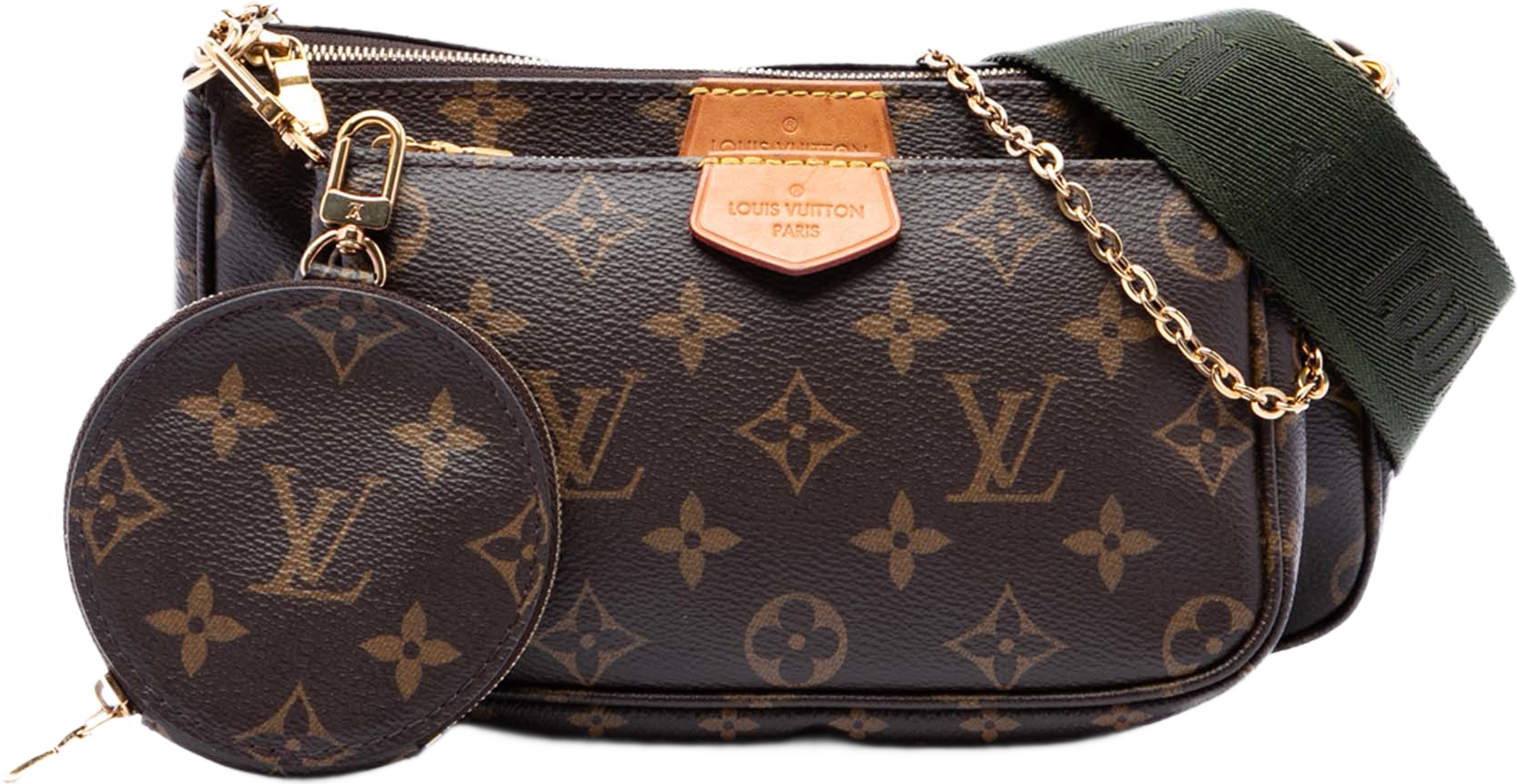 Louis Vuitton Monogram Multi Pochette Accessoires, från Luxclusif, i färgen brun. Klicka för att öppna bilden i stort format