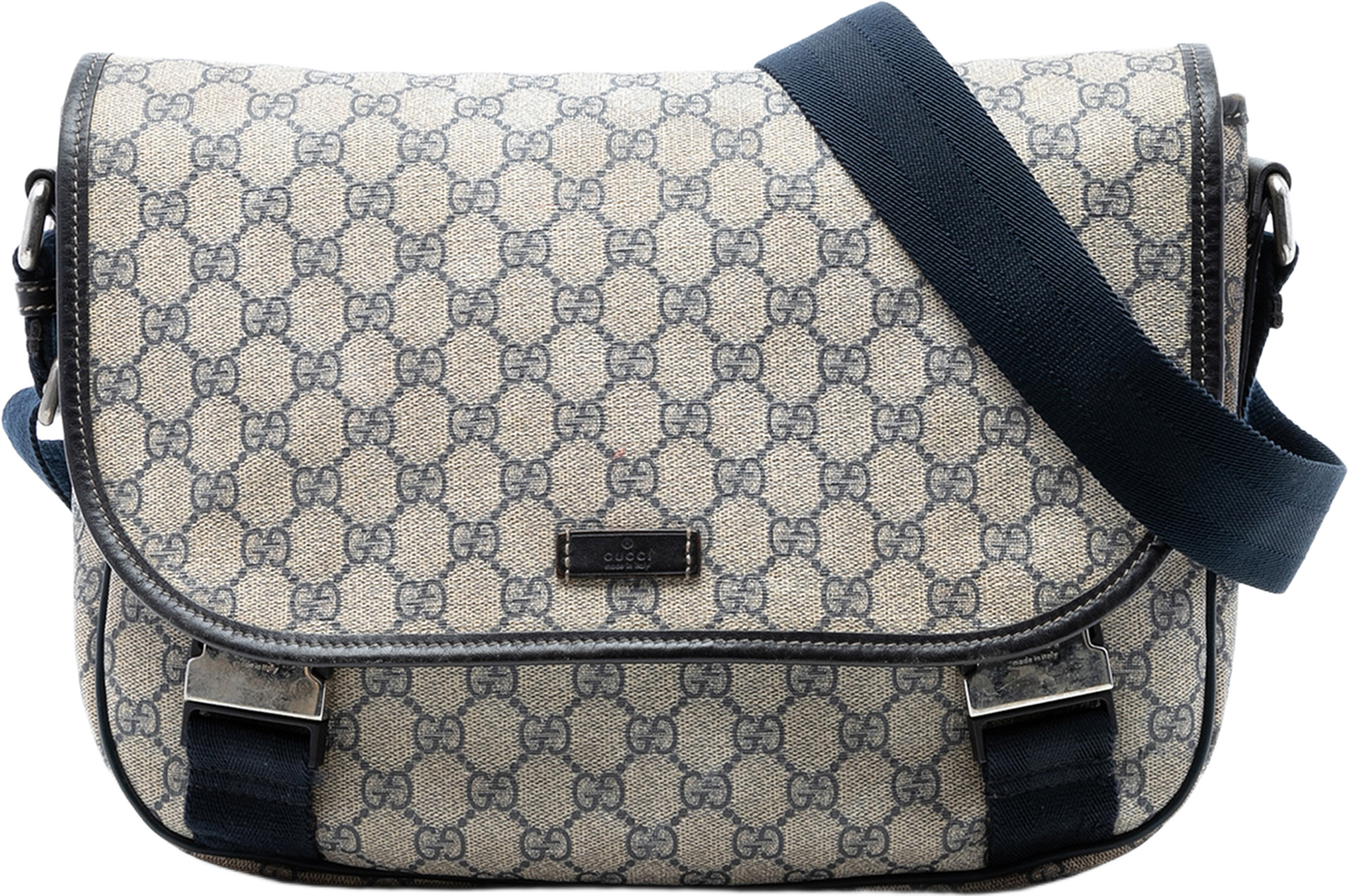 Gucci Gg Supreme Crossbody, från Luxclusif, i färgen beige. Klicka för att öppna bilden i stort format